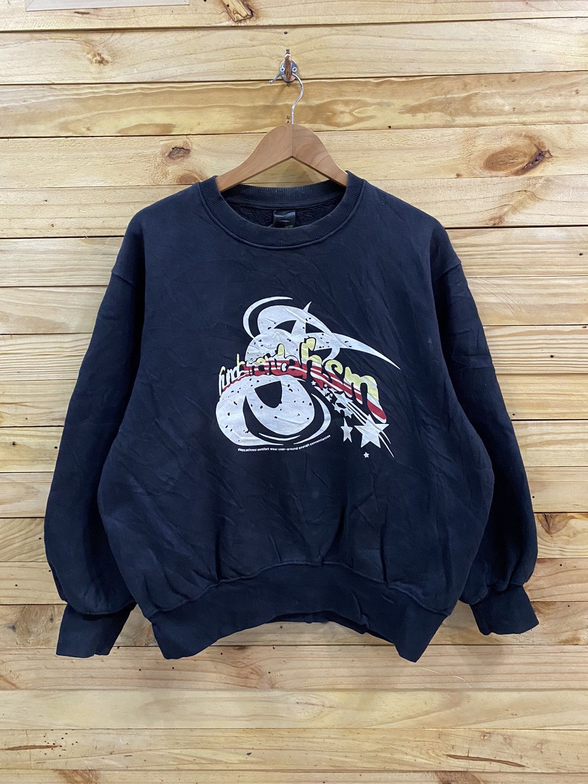 A. A. Spectrum × Japanese Brand SCANNER fundamentalism crewneck sweatshirt Size US XL / EU 56 / 4 - 1 Thumbnail