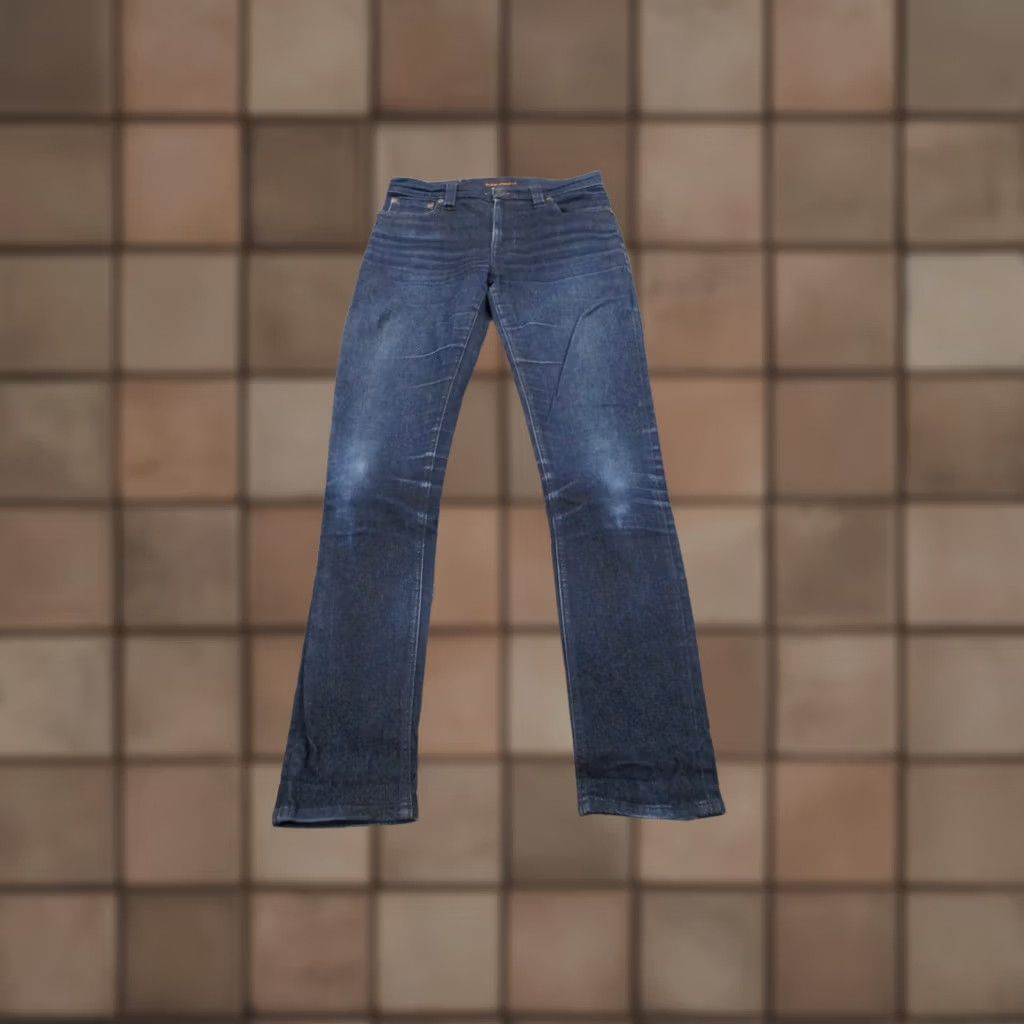 Nudie Jeans Nudie Jeans Co Mens Jeans 30 Blue Straight Lean Dean Country Work Casual Denim Size US 30 / EU 46 - 1 Thumbnail