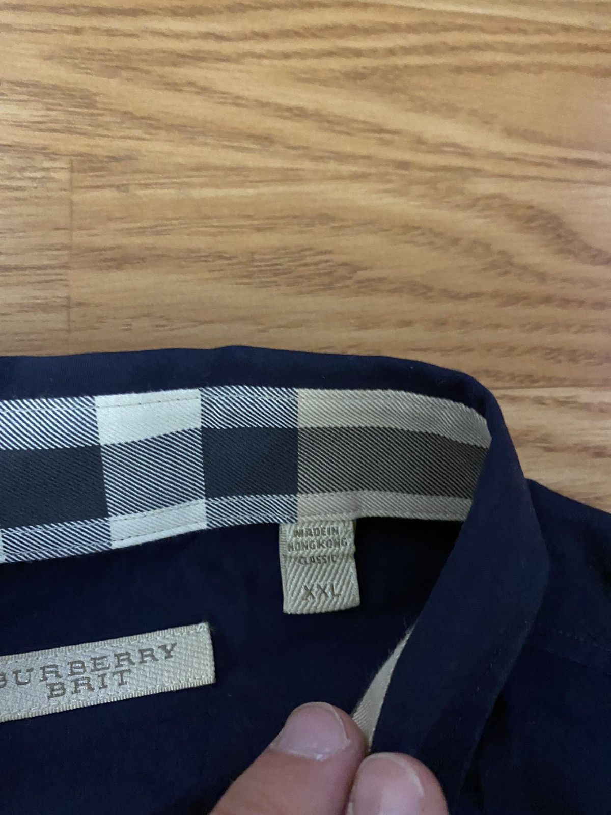 Burberry Burberry button up navy Size US XL / EU 56 / 4 - 3 Thumbnail