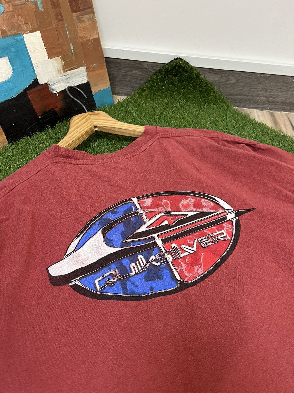 Quiksilver × Vintage VINTAGE RARE 90s‼️Quiksilver Silver Edition Surf T-Shirts Size US XL / EU 56 / 4 - 3 Thumbnail
