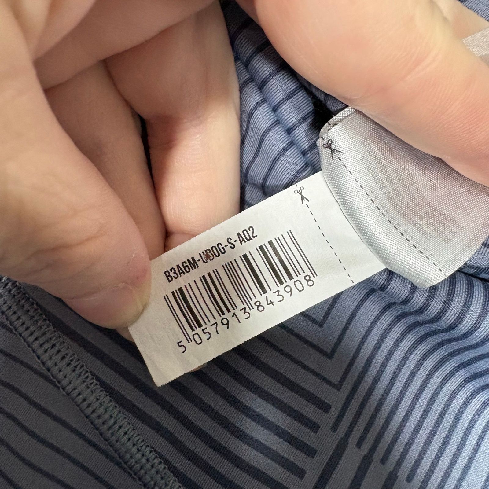 Gymshark Gymshark Blue Striped Elevate Leggings - Small Ankle Length Size 27" / US 4 / IT 40 - 5 Thumbnail