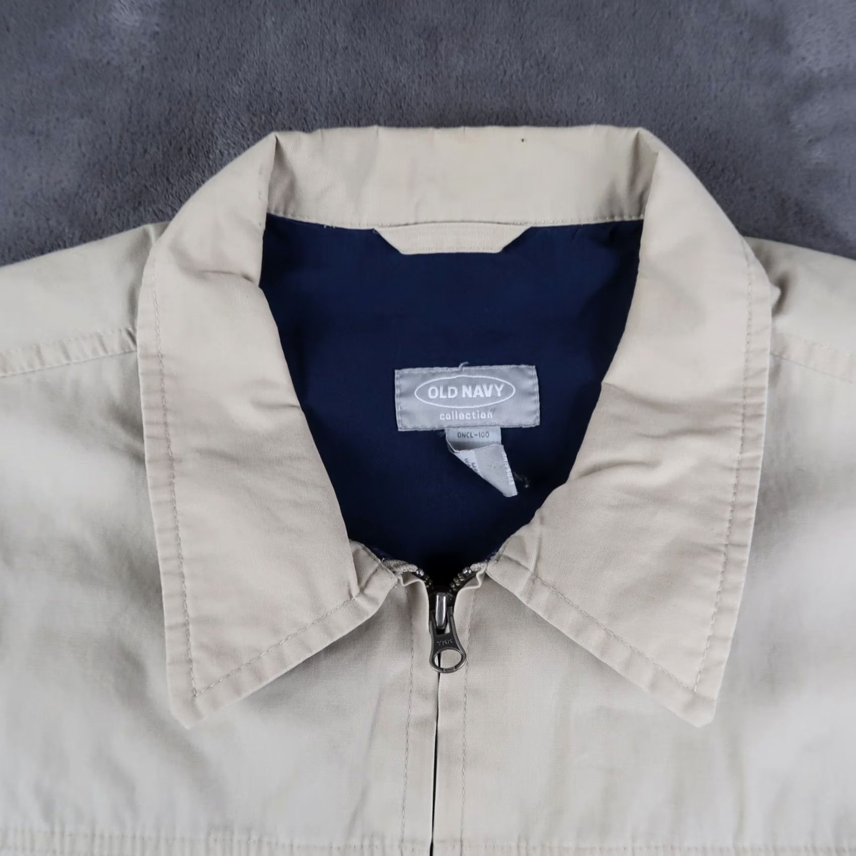 Old Navy VINTAGE Old Navy Bomber Jacket Mens XL Beige Cotton Mechanic Workwear Casual Size US XL / EU 56 / 4 - 5 Thumbnail