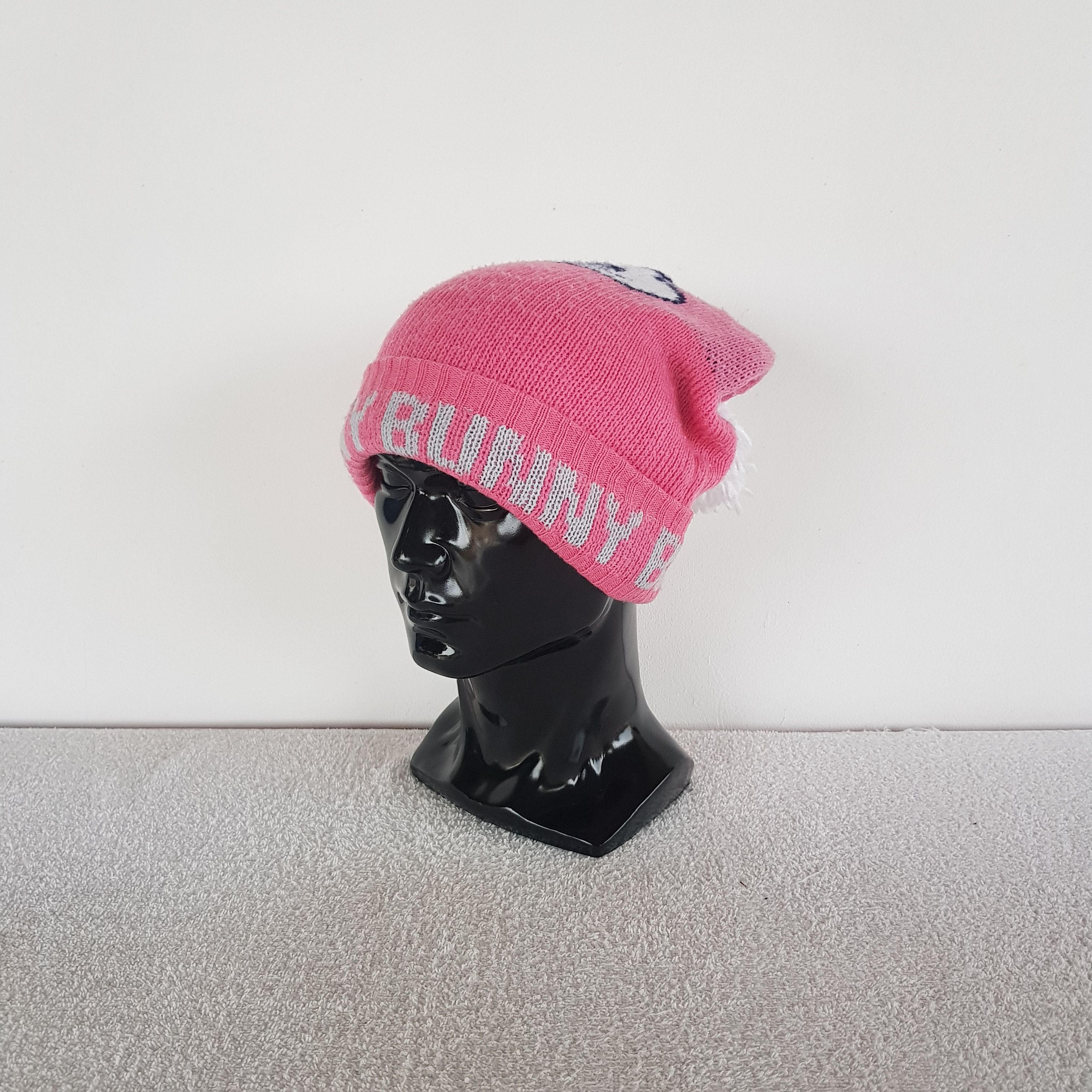 Japanese Brand Vintage 90s Bunny Bunny Cute Beanie Snow Caps Ski Hats. Size ONE SIZE - 2 Thumbnail