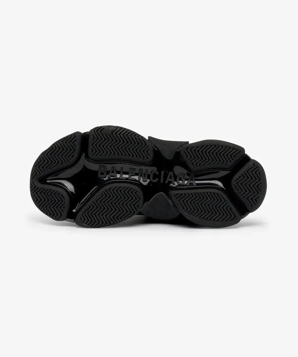 Balenciaga o1w1db10625 Triple S Sneakers Allover Logo in Black Size US 4 / IT 34 - 3 Thumbnail