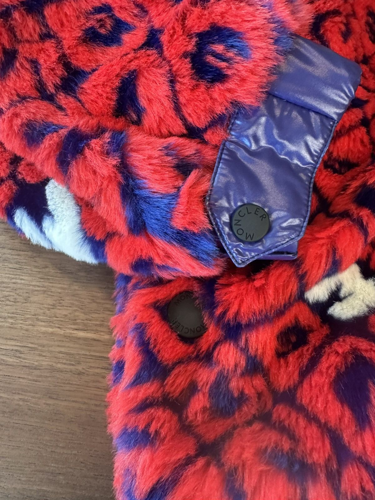 Moncler Grenoble Moncler Monogram Graphic Print Faux Fur Jacket w/ Tags, sz M Size M / US 6-8 / IT 42-44 - 11 Thumbnail