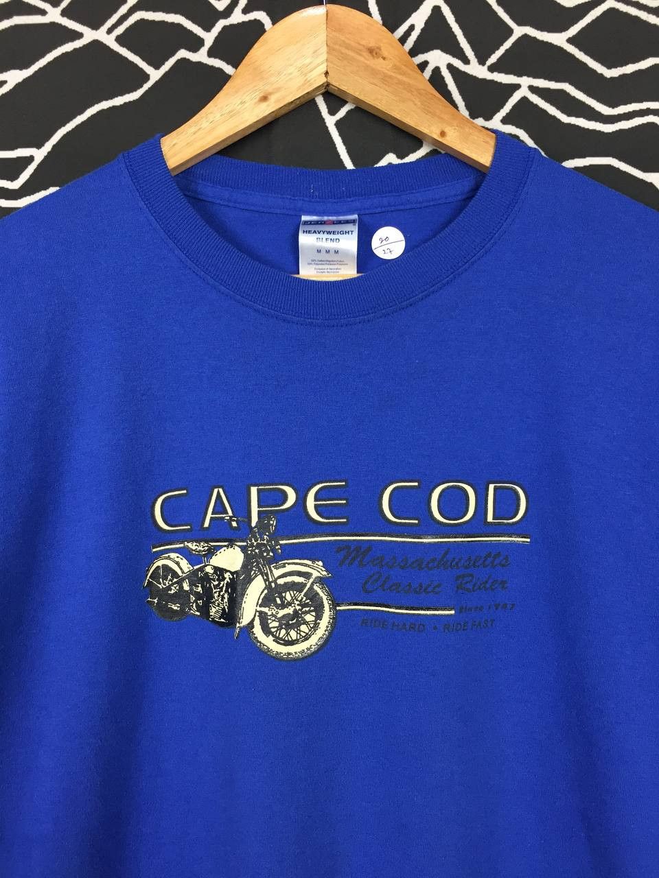 Jerzees × Vintage Vtg Y2K Cape Cod Massachusetts Classic Rider Tee Size US M / EU 48-50 / 2 - 3 Thumbnail