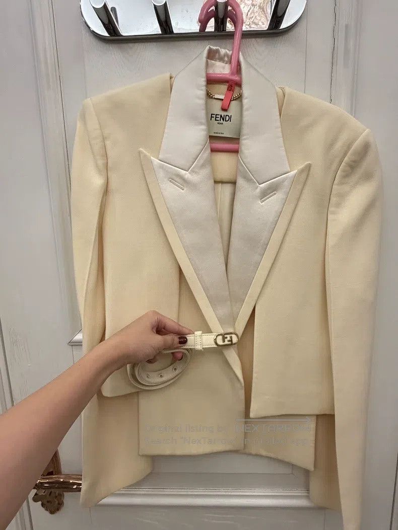 Fendi Fendi Ivory Three-Piece Suit Size XS / US 0-2 / IT 36-38 - 1 Thumbnail