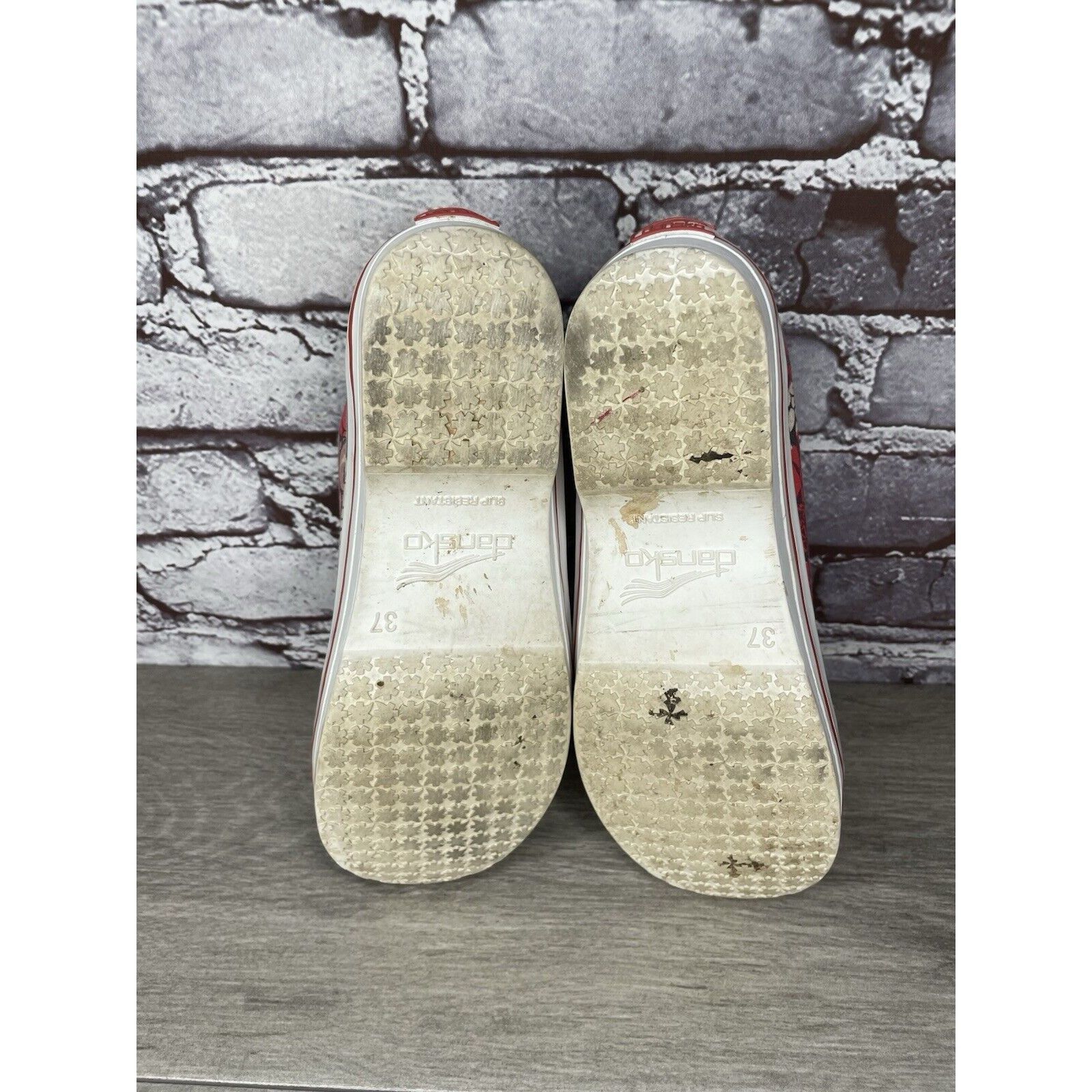 Other Dansko Veda Vegan Red Floral Lace Up Sneaker Clogs Shoes Wom Size US 6.5 / IT 36.5 - 10 Thumbnail