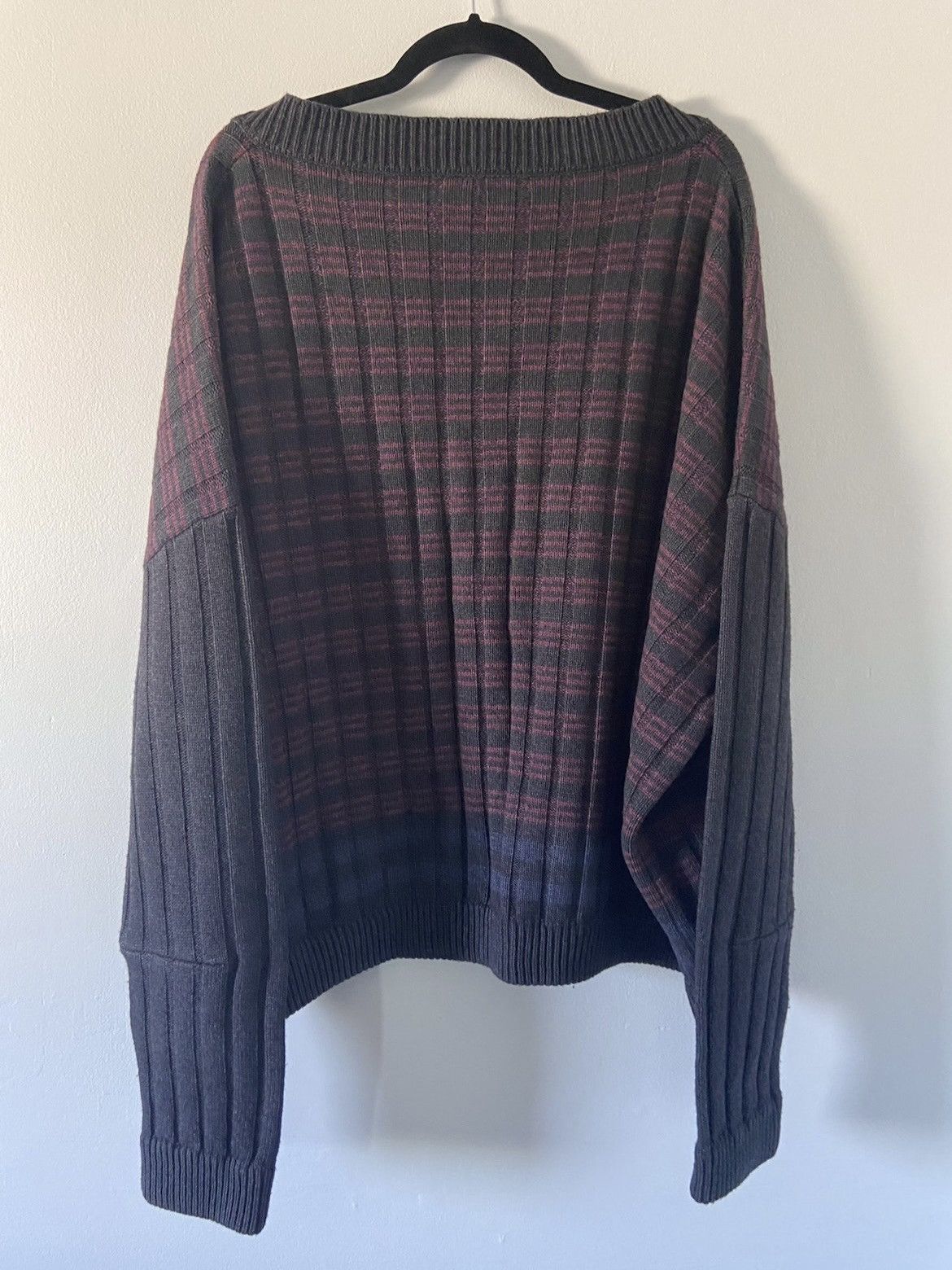 Raf Simons SS18 Oversized Knit V Neck Sweater | Grailed