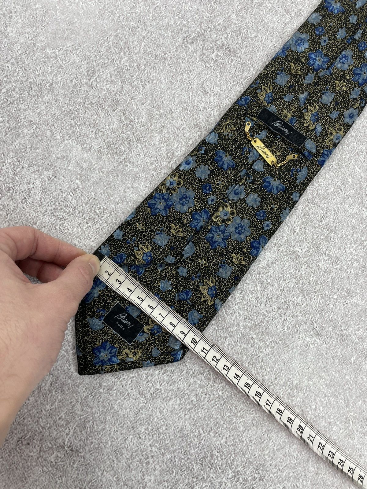 Brioni Brioni Printed Flowers Silk Tie Size ONE SIZE - 9 Thumbnail
