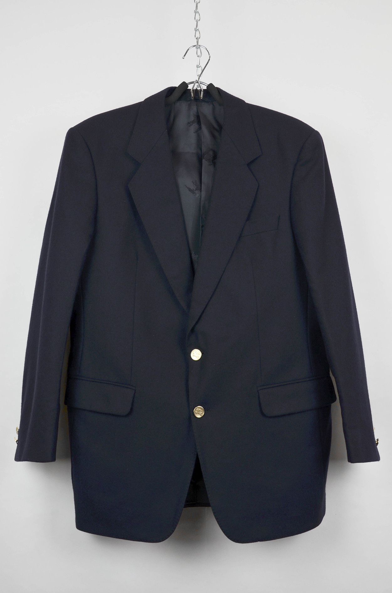 Burberry navy blazer gold buttons on sale