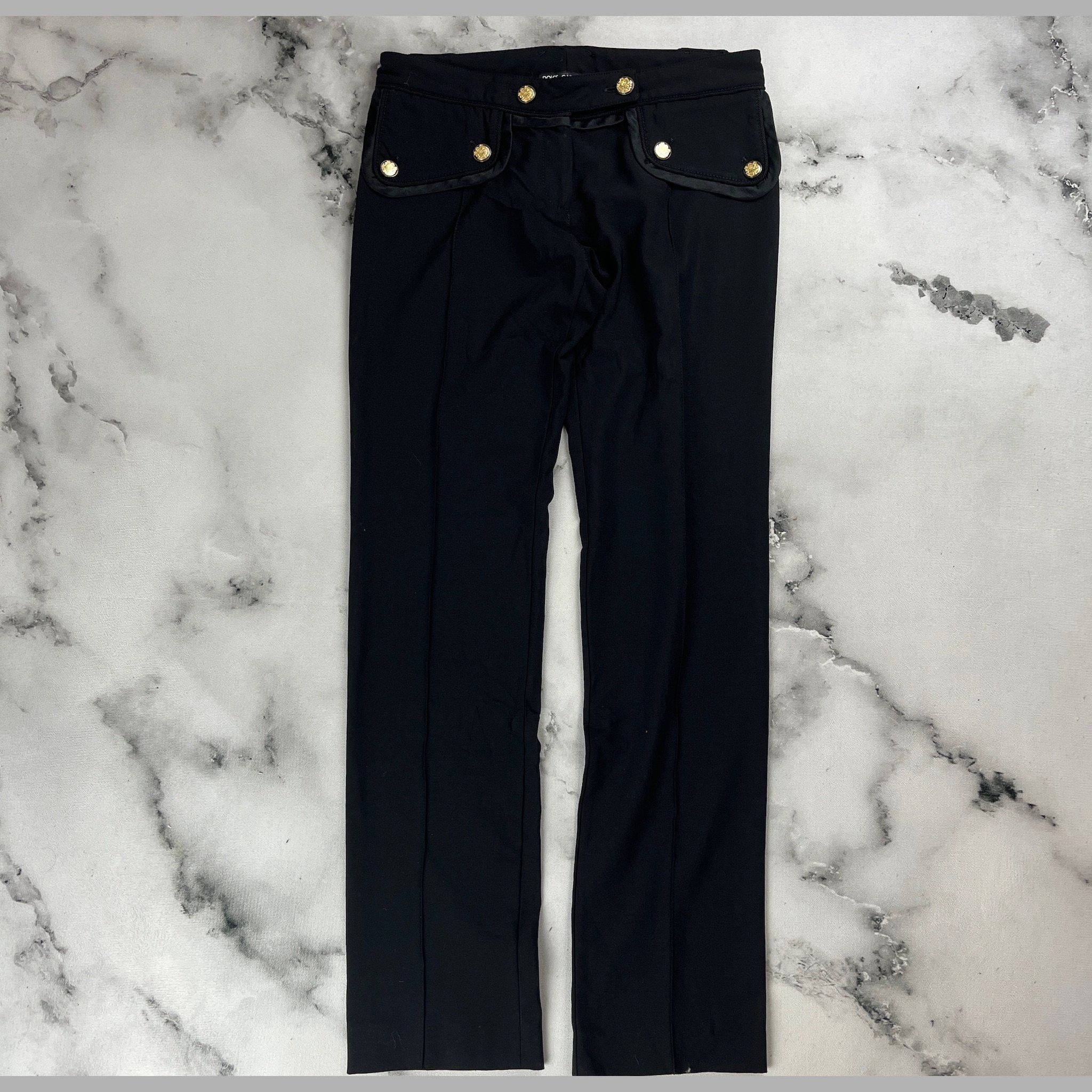 Dolce & Gabbana Pantaloni DOLCE & GABBANA Bottoni Oro – 44 IT Size US 30 / EU 46 - 3 Thumbnail