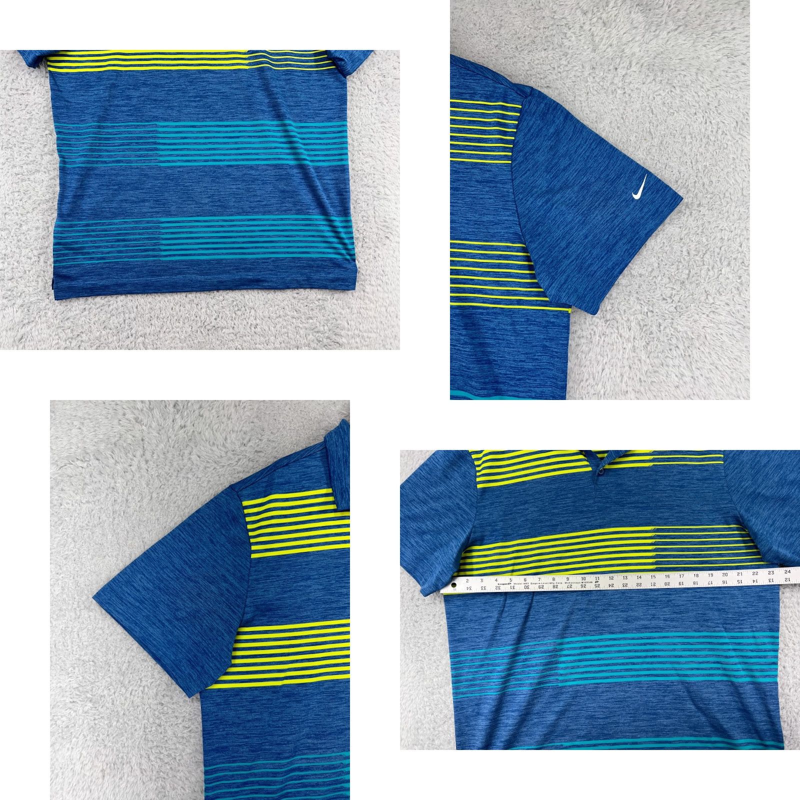 Nike Nike Polo Shirt Mens XL Blue Striped Nike Dri-Fit Golf Polo Shirt Men’s ショ Size US XL / EU 56 / 4 - 8 Thumbnail