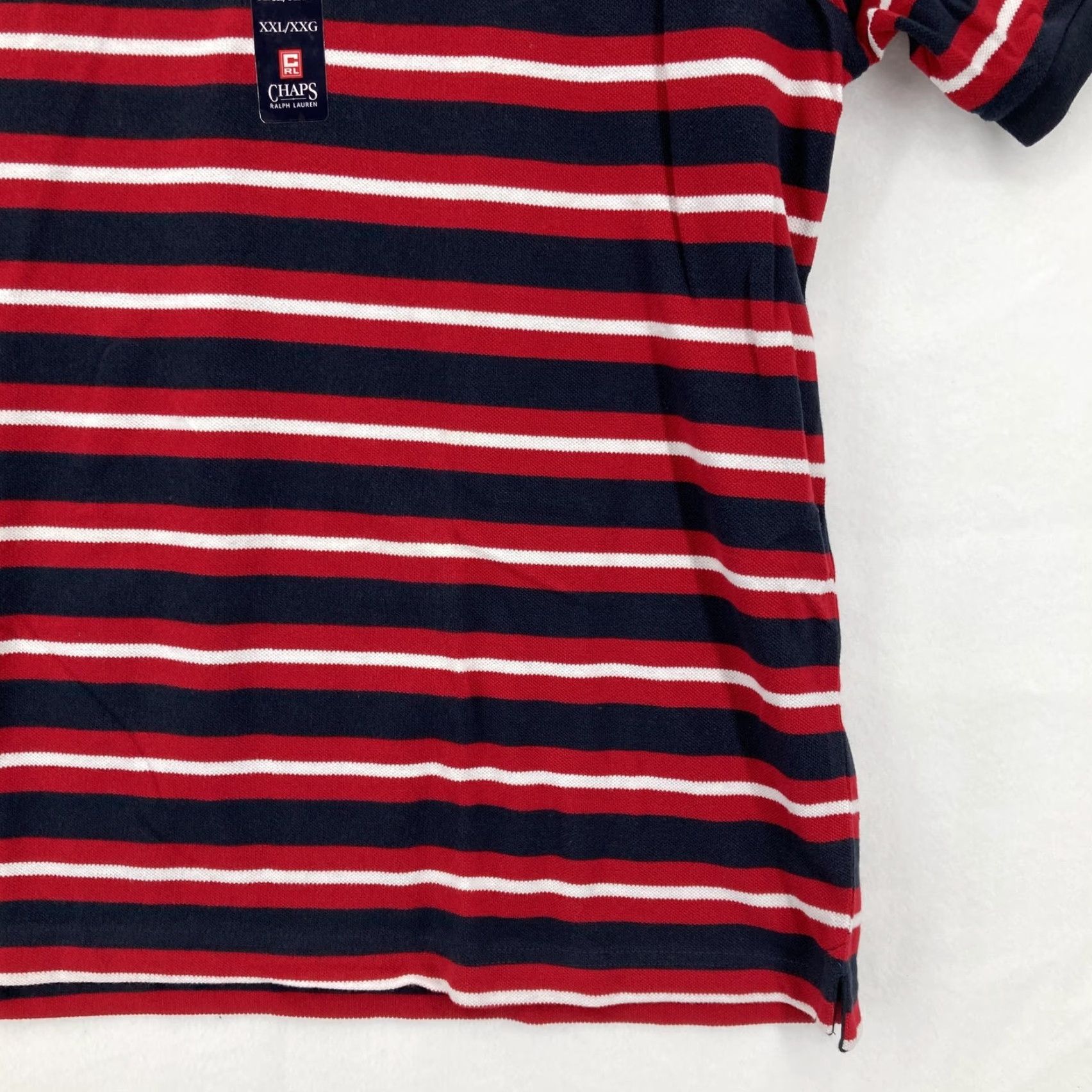 Chaps Chaps Ralph Lauren Polo Shirt Mens 2XL Navy Red White Striped Classic Rugby NWT Size US XXL / EU 58 / 5 - 3 Thumbnail