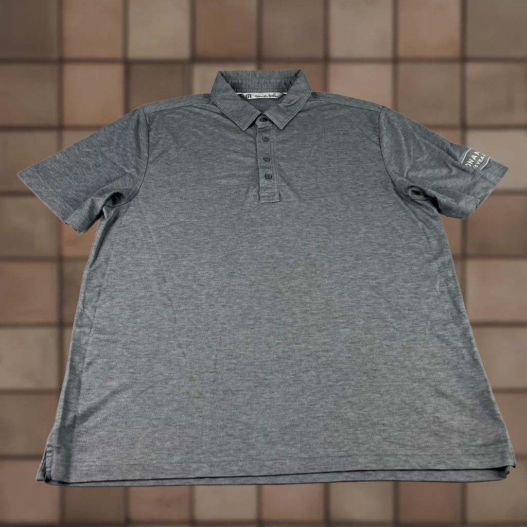 TravisMathew Travis Mathew Polo Shirt Mens L Gray Cotton Blend Polyester Stretch Golf Performance Casual Shirt Size US L / EU 52-54 / 3 - 1 Thumbnail