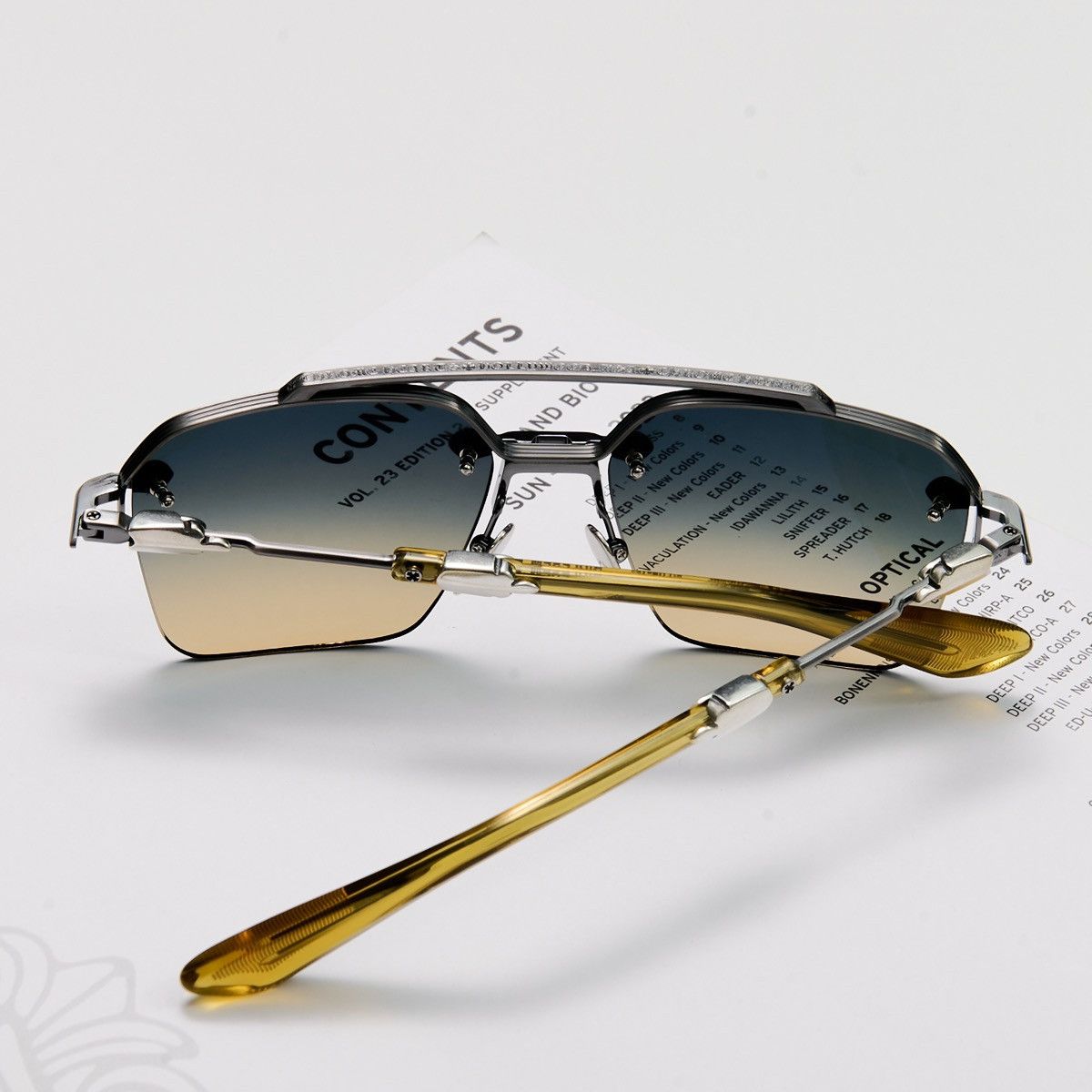Chrome Hearts CHROME HEARTS BIDI ESEM PEWTER MALT SUNGLASSES Size ONE SIZE - 6 Thumbnail