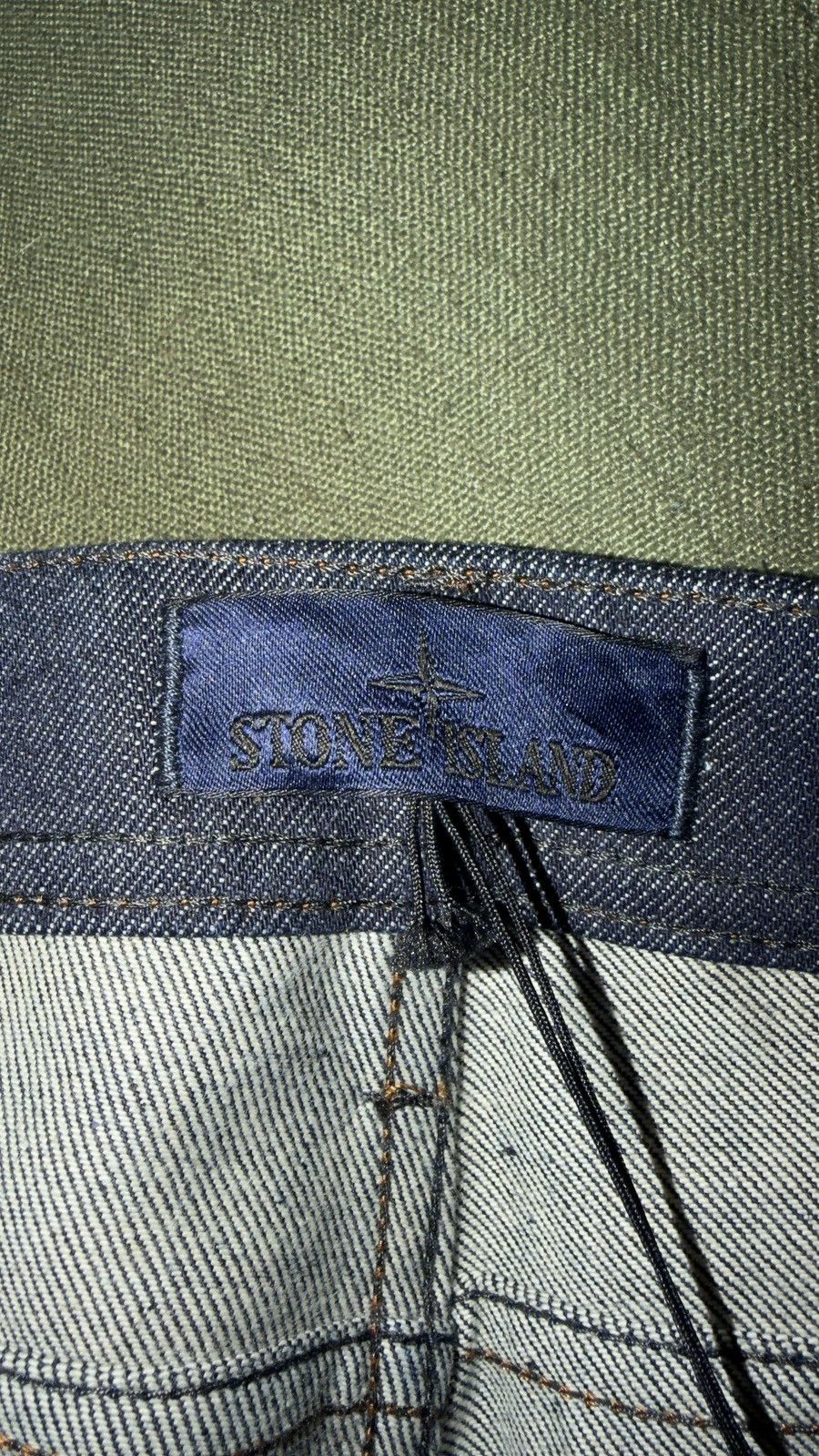 Stone Island J100005 INDIGO DENIM-RINSED mens 32 stone island Size US 32 / EU 48 - 15 Thumbnail