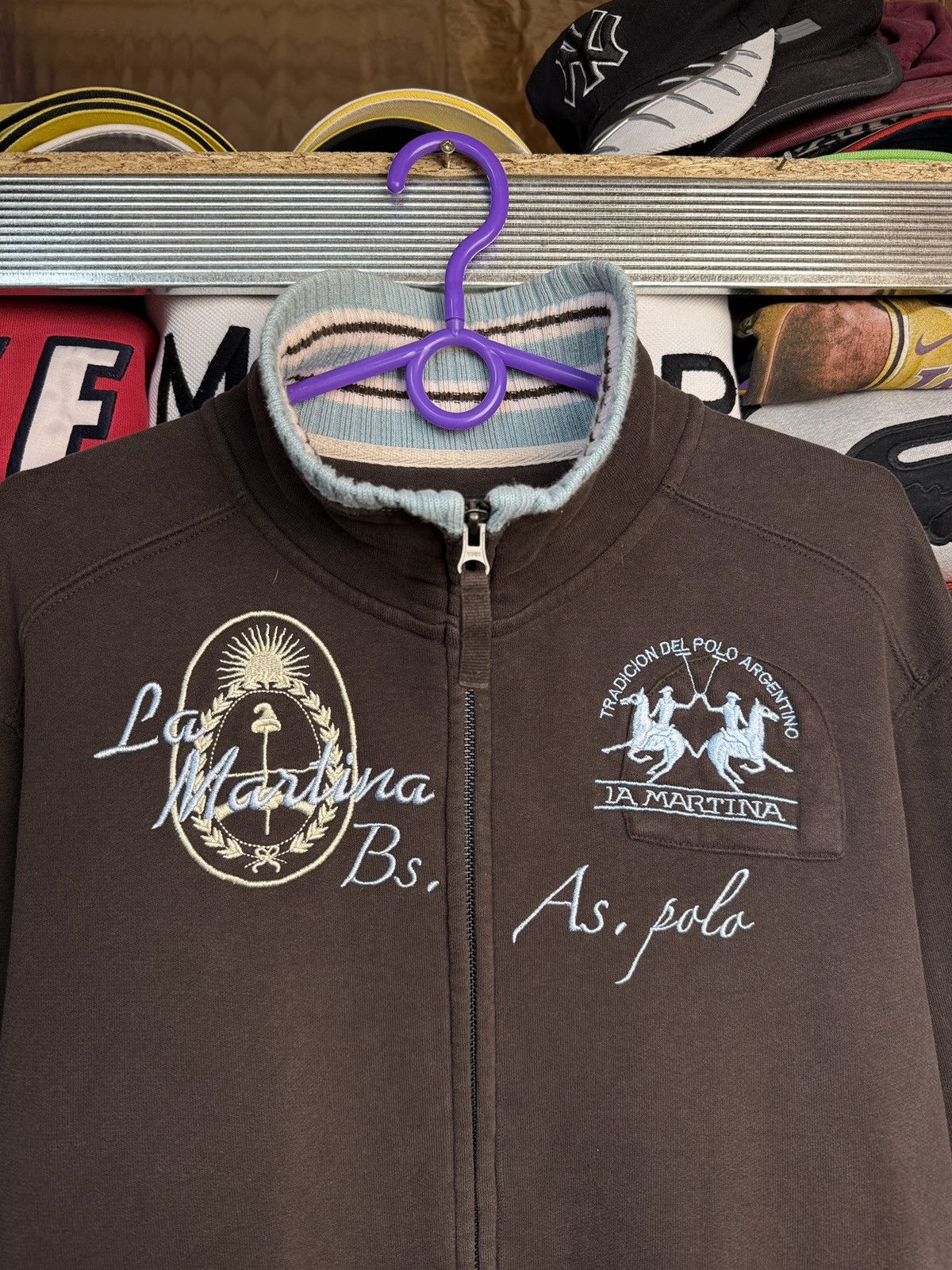 La Martina Vintage La Martina Brown Zip Sweatshirt Size US XXL / EU 58 / 5 - 6 Thumbnail