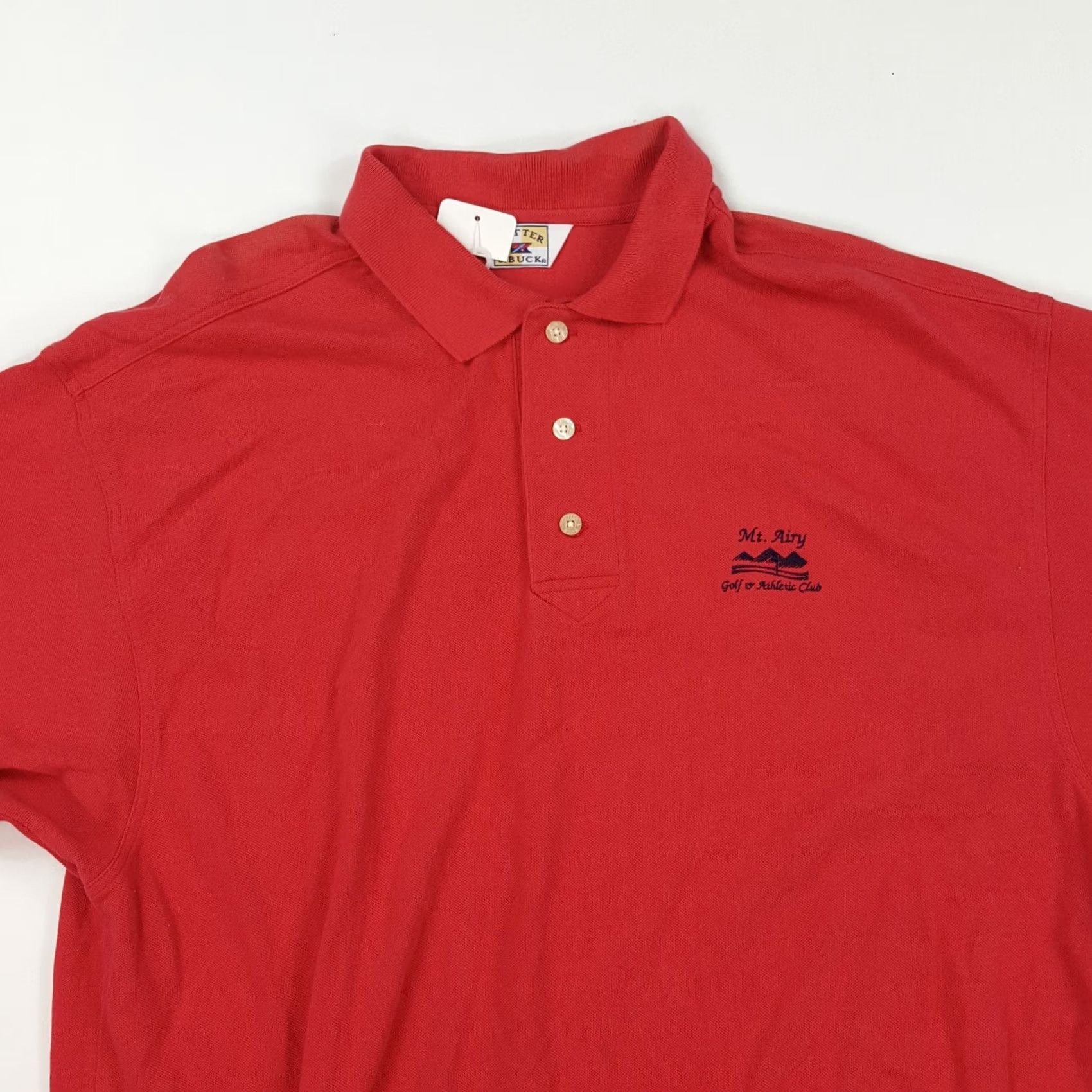 Cutter & Buck VINTAGE Mt Airy Golf Club Polo Shirt XL Red Nike? Size US XL / EU 56 / 4 - 2 Thumbnail
