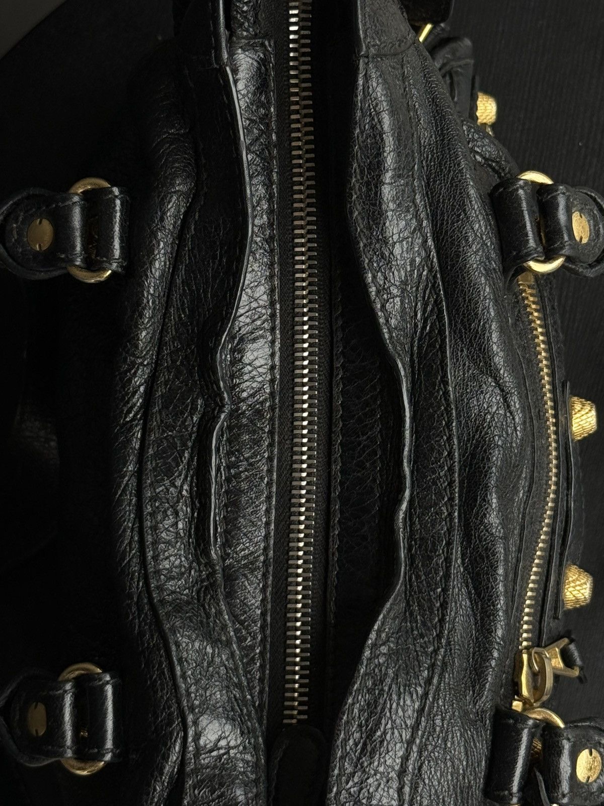 Balenciaga Balenciaga - Black Gold Mini City Bag Size ONE SIZE - 12 Thumbnail