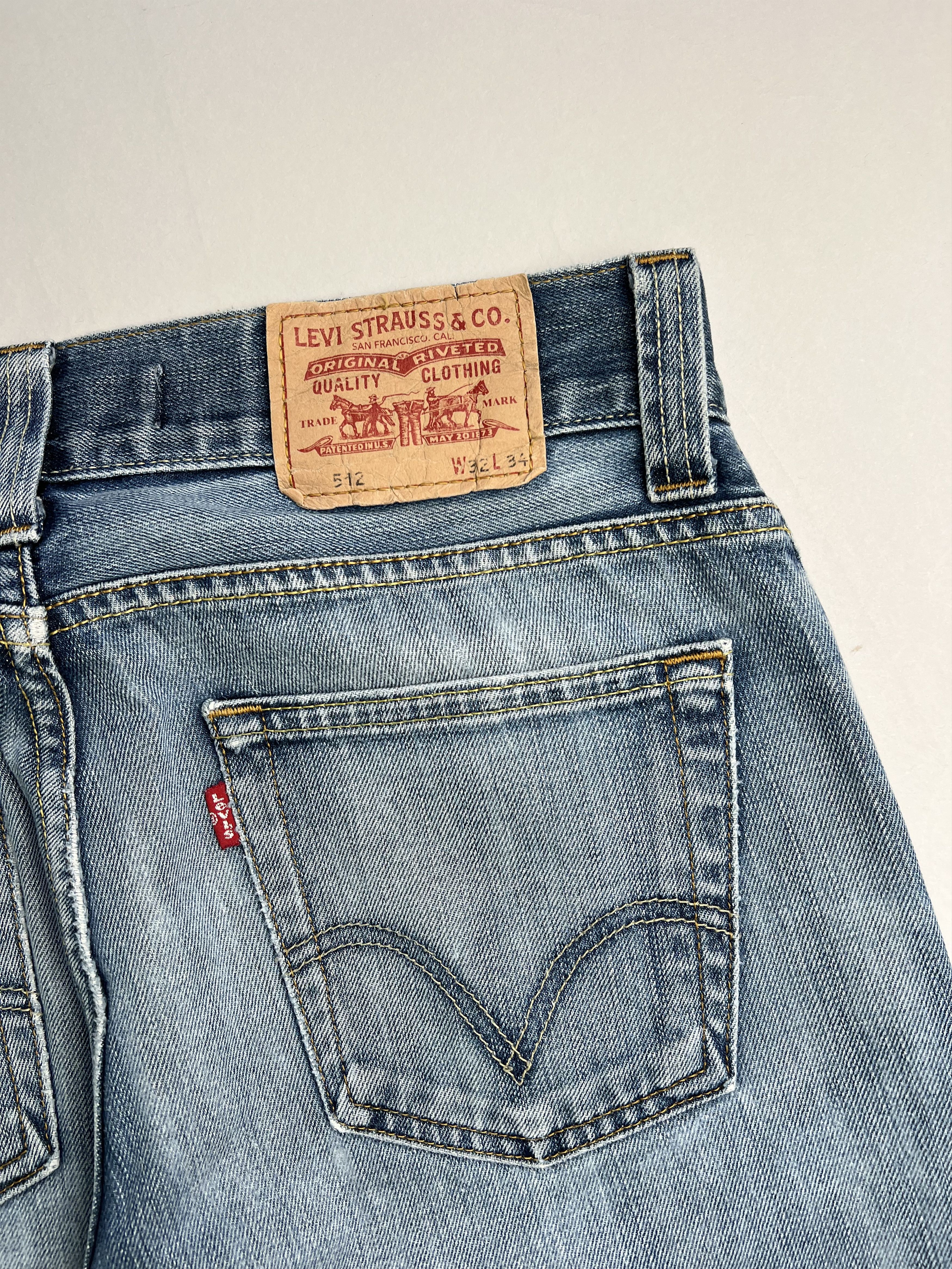Levi's Levis 512 Jeans Shorts Light Wash W32 Size US 32 / EU 48 - 5 Thumbnail