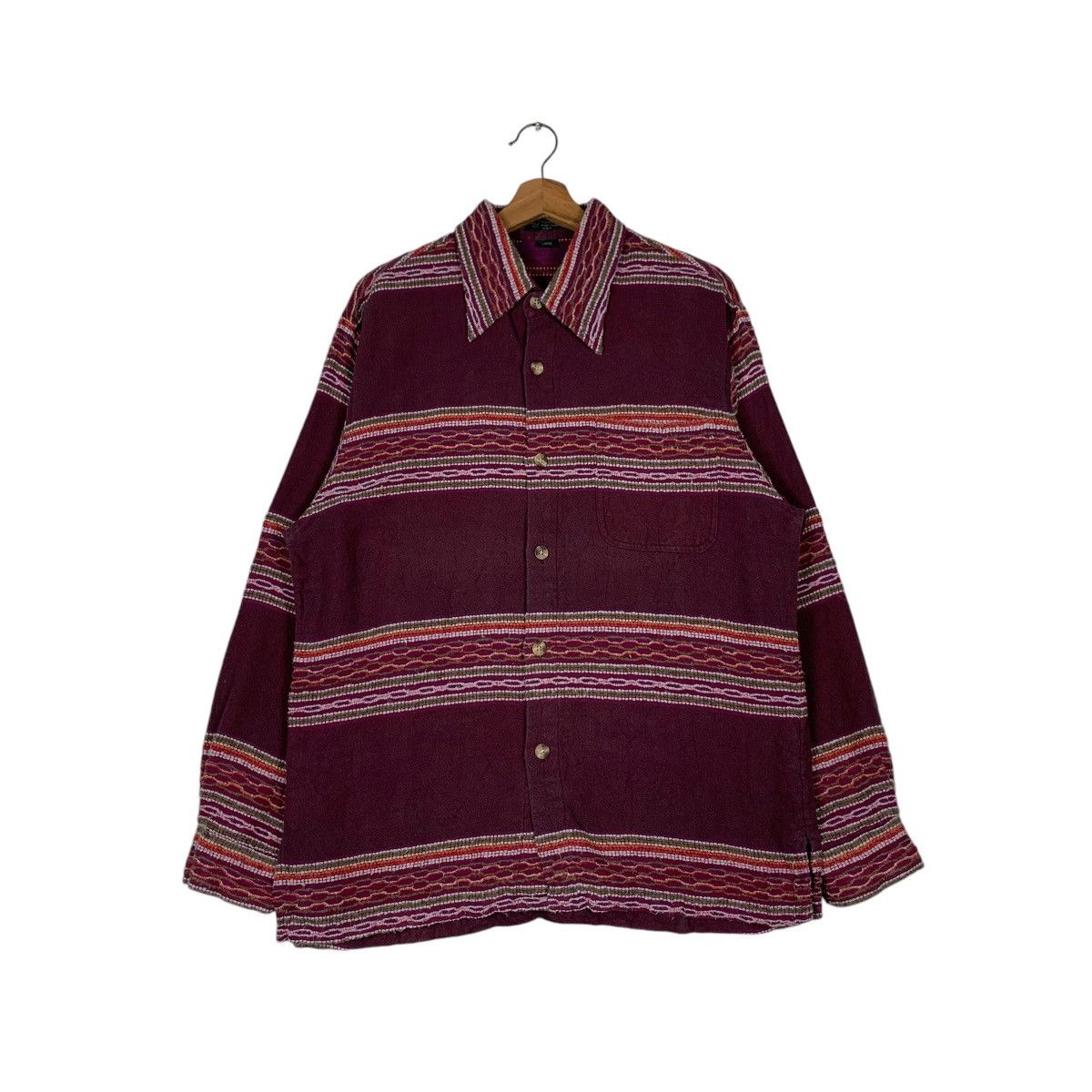 Japanese Brand FLYING SCOTSMAN Collection Button Shirt #1427-C64 Size US L / EU 52-54 / 3 - 1 Thumbnail