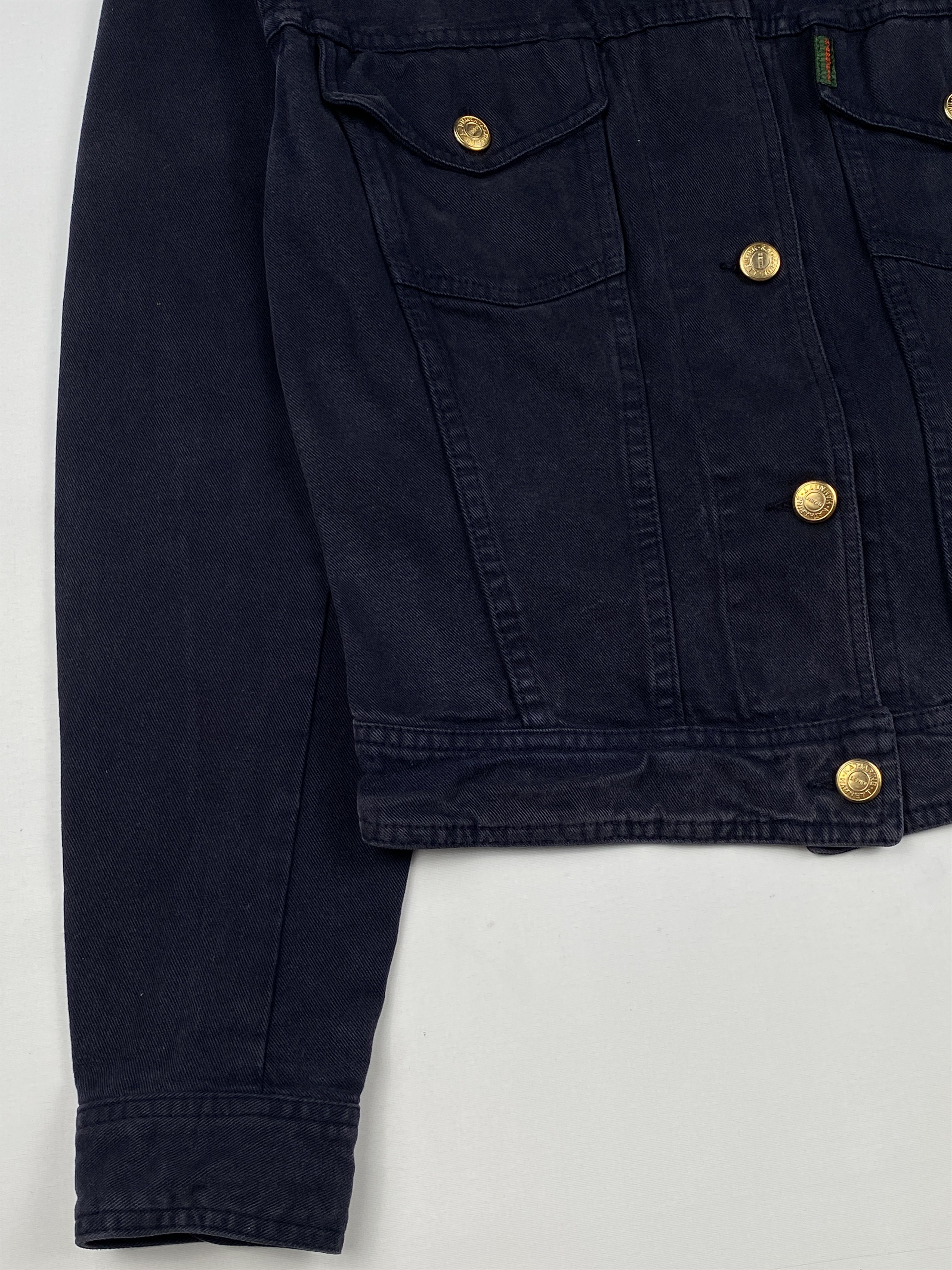 Katharine Hamnett London Gold Tone Buttons Denim Jacket Size S / US 4 / IT 40 - 7 Thumbnail