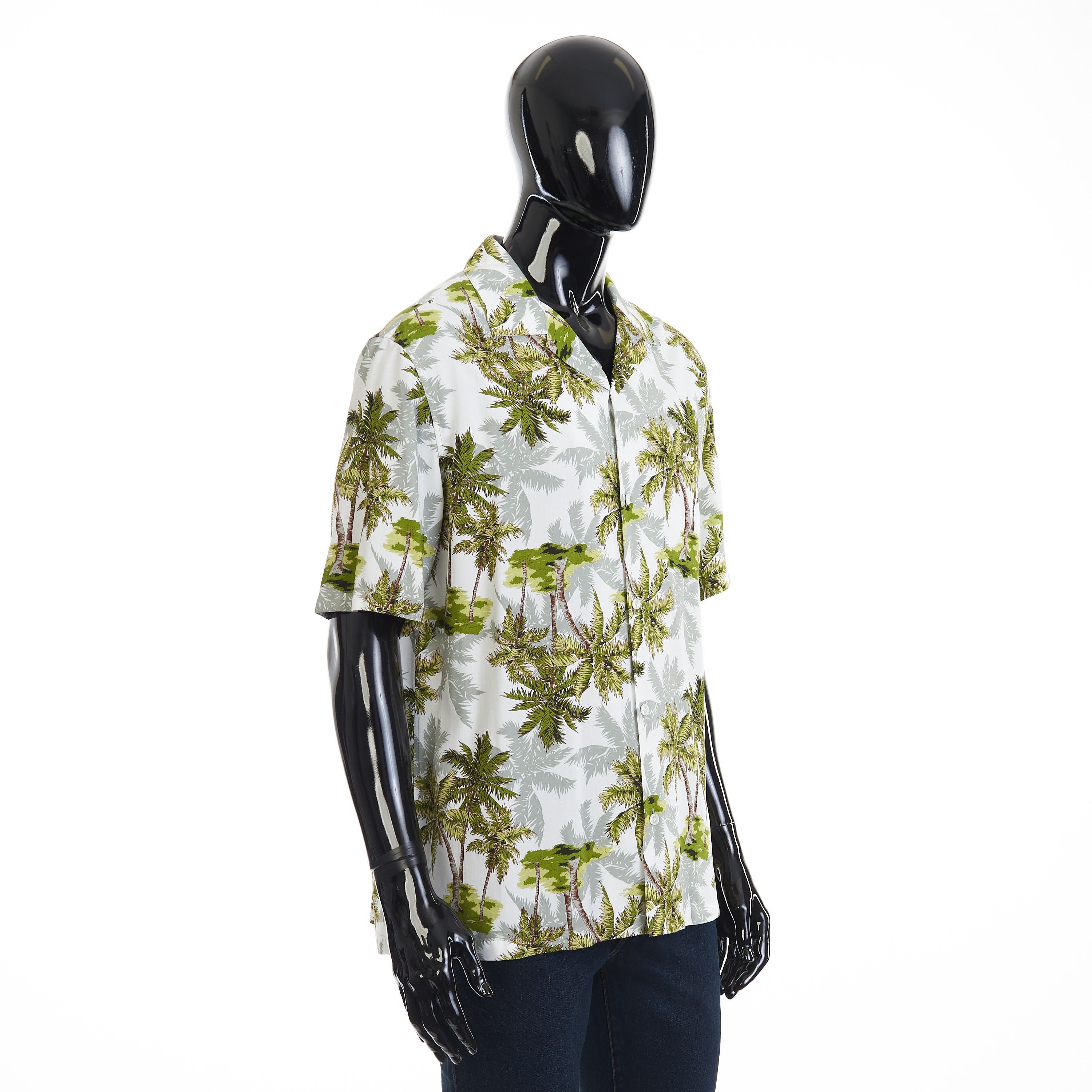 Celine Loose Hawaiian Shirt - Ombre Palm Tree Print Viscose Size US M / EU 48-50 / 2 - 8 Thumbnail
