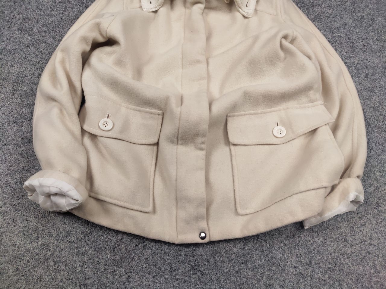 Japanese Brand Vtg 90's IY Basics by Issey Miyake Japan Wool Coat Jacket Size M / US 6-8 / IT 42-44 - 5 Thumbnail