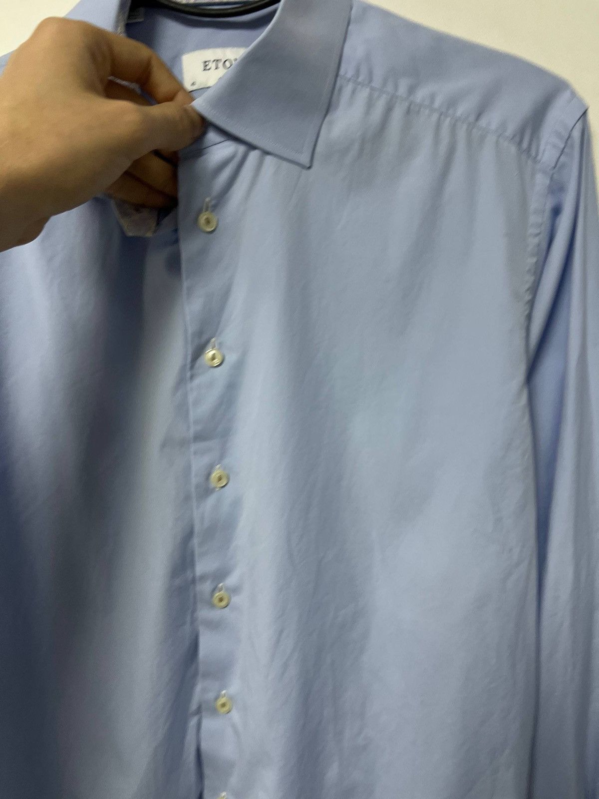 Eton Vintage Eton Slim Fit Button Shirt Blue Mens sz 42 16 1/2 Size US XS / EU 42 / 0 - 10 Thumbnail