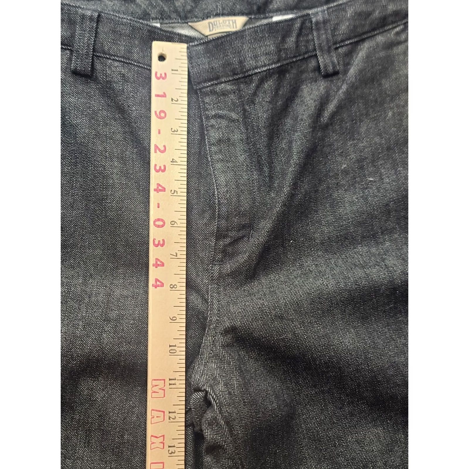 Vintage Duluth Jeans Womens 16x29 Relaxed High Rise Bootcut Dark Denim Cotton Spandex Size 38" / US 16 / IT 52 - 6 Thumbnail