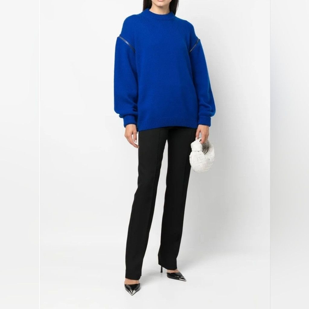 Tom Ford Tom Ford Royal Blue Cashmere Sweater With Zipper Detailing Size L / US 10 / IT 46 - 5 Thumbnail
