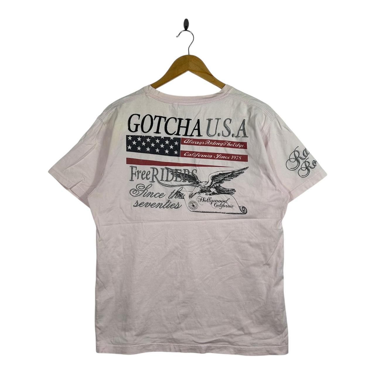 Gotcha Vintage GOTCHA HOLLYWOOD CALIFORNIA Free Riders Tee Shirt Size XXL / US 16-18 / IT 52-54 - 1 Thumbnail