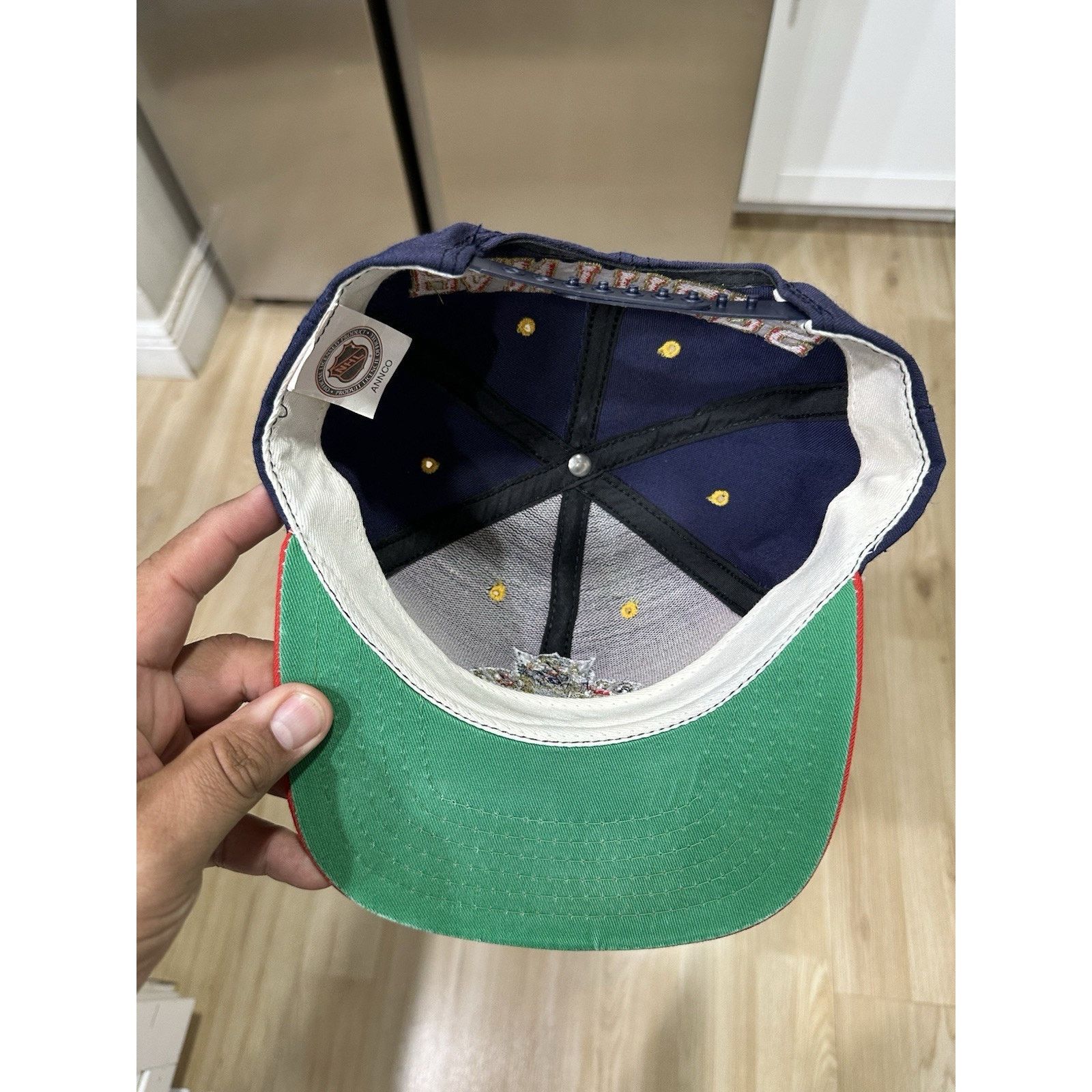 & Other Stories VINTAGE 90s Florida Panthers NHL ANNCO Blockhead Snapback Size ONE SIZE - 5 Thumbnail