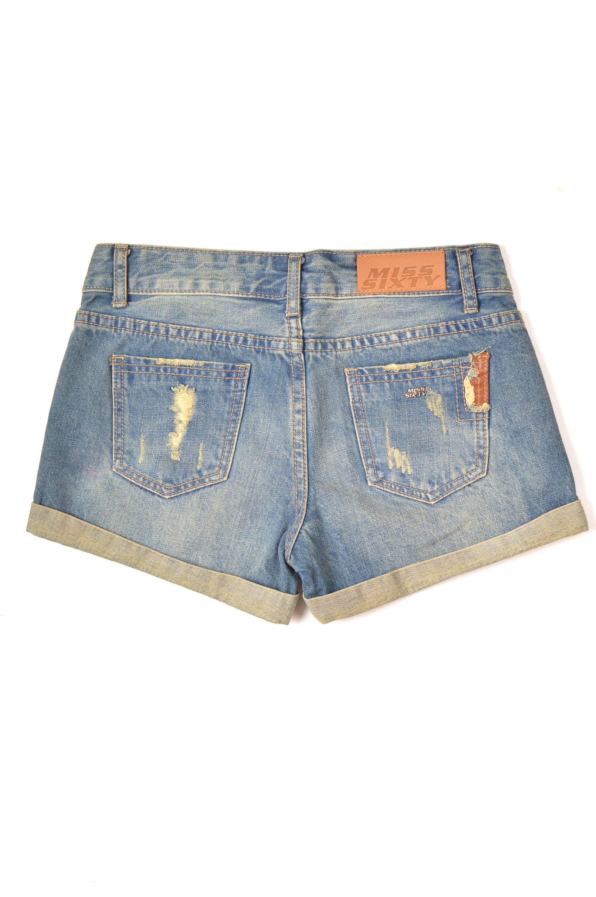 Miss Sixty × Vintage Miss Sixty Collection Vintage Distressed Denim Shorts Size 26" / US 2 / IT 38 - 8 Thumbnail