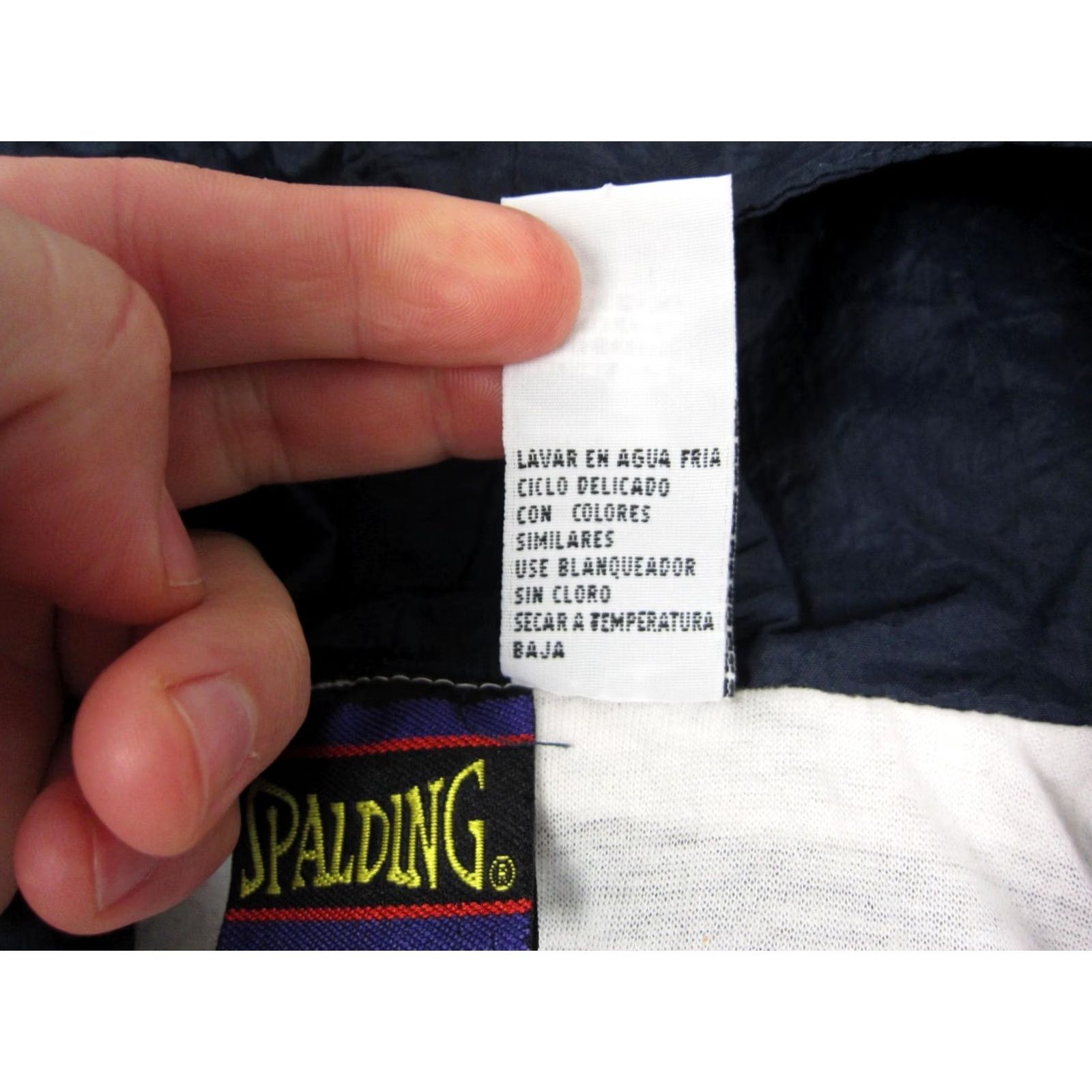 Spalding VINTAGE Spalding Hoodie Mens L Blue Jacket Windbreaker Nylon Zip 90s Size US L / EU 52-54 / 3 - 7 Thumbnail