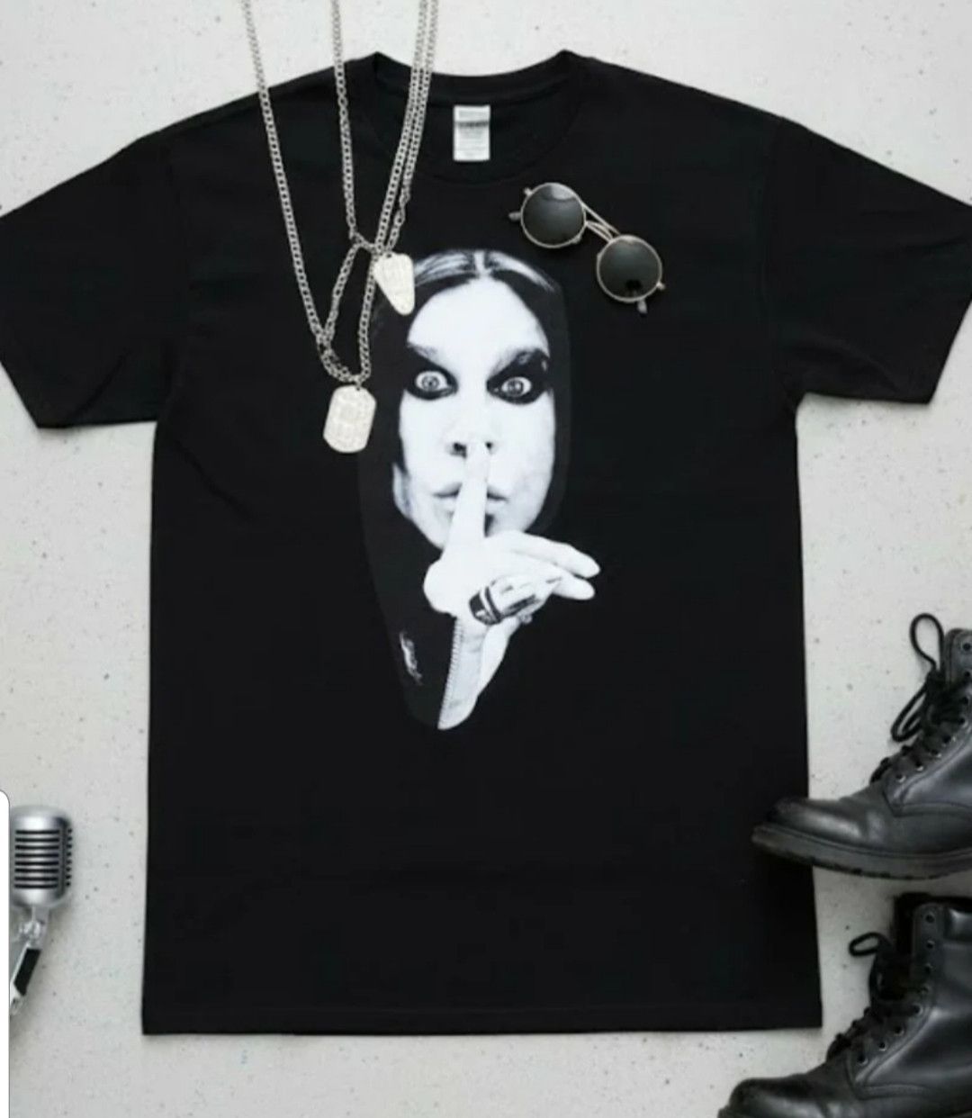 Ozzy Osbourne OZZY OSBOURNE BLACK SABBATH T-SHIRT BIG & TALL ROCK FAN 5XL Size US XXL / EU 58 / 5 - 4 Thumbnail