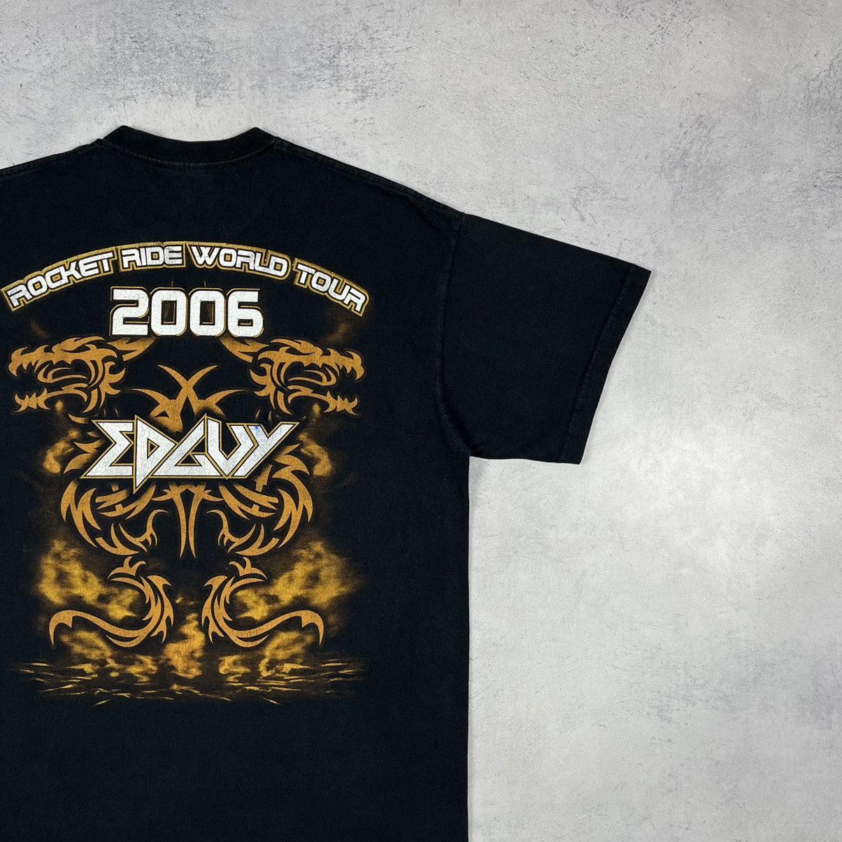 Band Tees Vintage Edguy “Rocket Ride” Tour Rock Band T shirt 2006 Size US L / EU 52-54 / 3 - 13 Thumbnail
