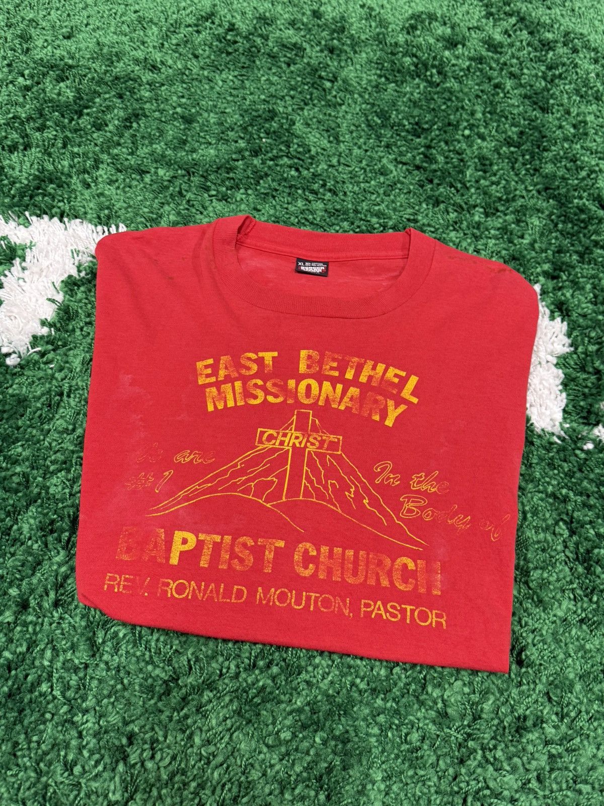 Other Thrashed Vintage Christ Cross Screen Stars Lightning Tee Size US XL / EU 56 / 4 - 1 Thumbnail