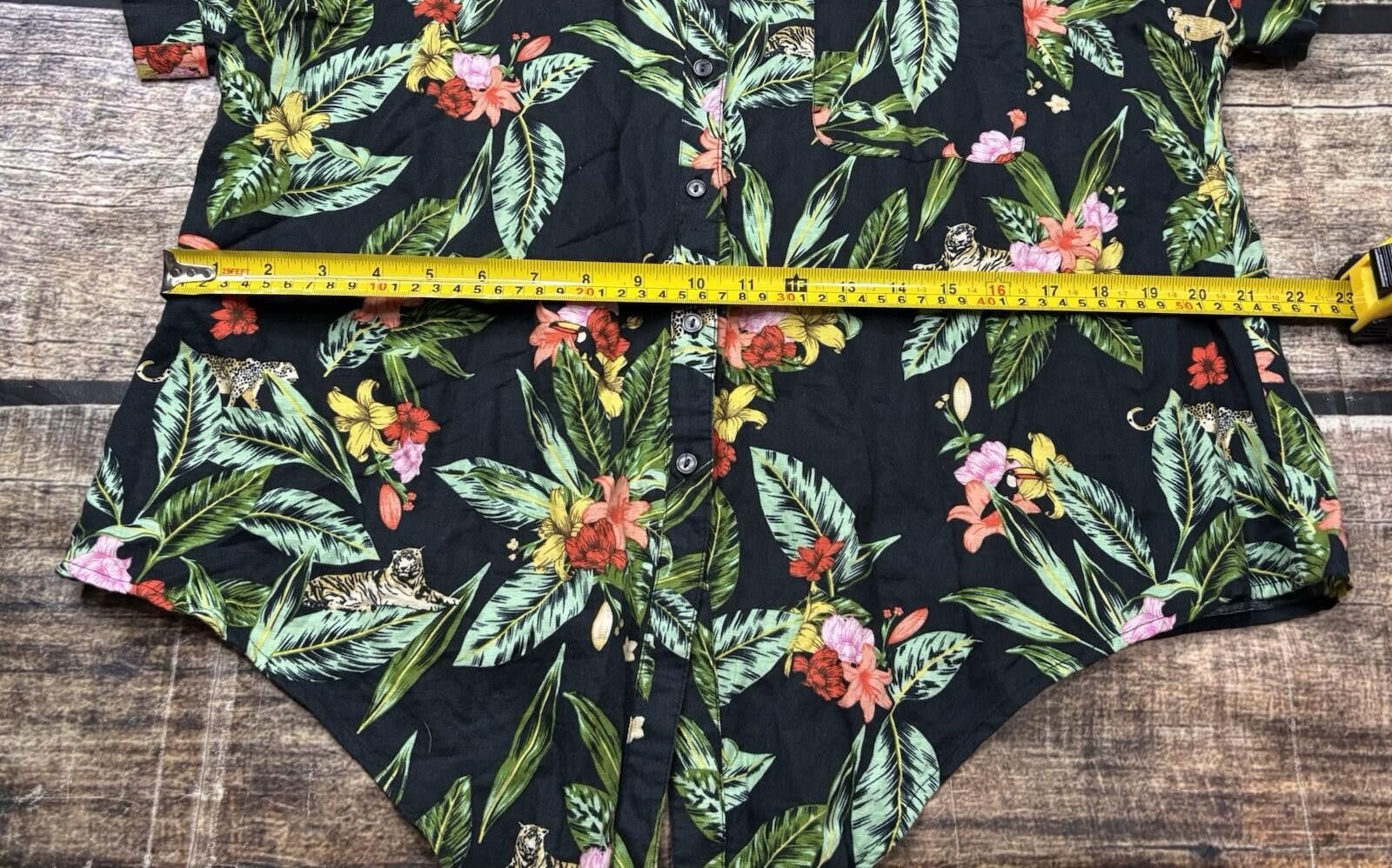 Charter Club Charter Club Luxury Top Womens Large Linen Floral Tie Front Size L / US 10 / IT 46 - 10 Thumbnail