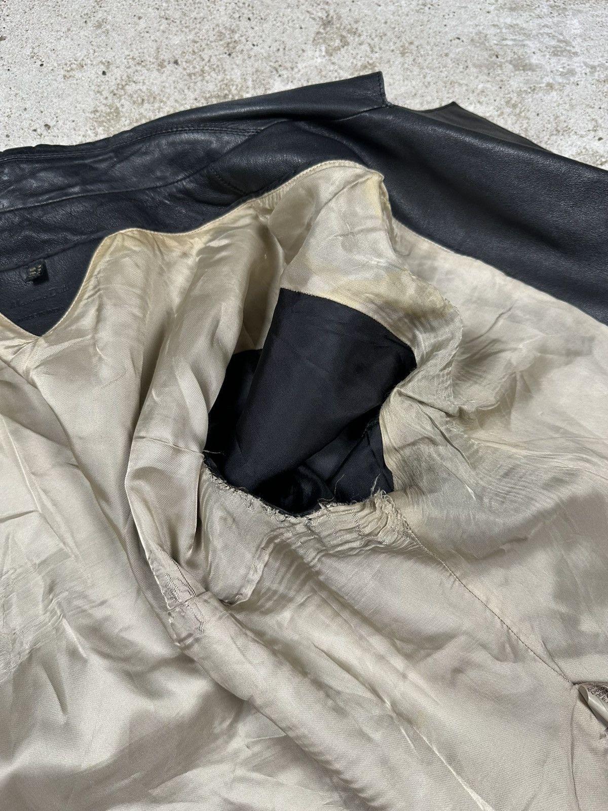 Massimo Dutti Massimo Dutti Black Sheep Leather Asymmetrical Moto Biker Size M / US 6-8 / IT 42-44 - 13 Thumbnail