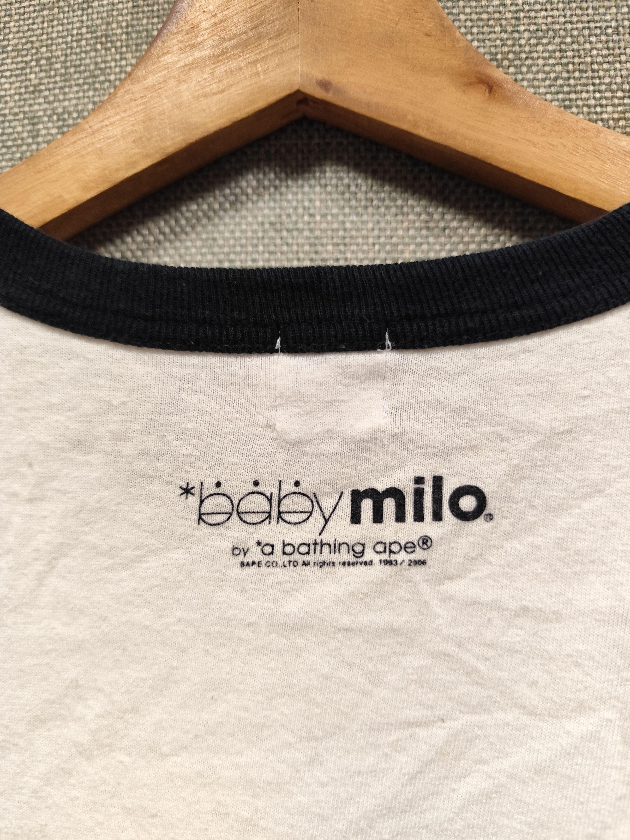 Bape Baby Milo Ringer Tee Size US S / EU 44-46 / 1 - 4 Thumbnail