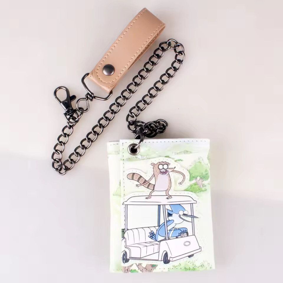 Japanese Brand Triple-Fold Cartoon PU Leather Wallet With Chain Size ONE SIZE - 2 Thumbnail