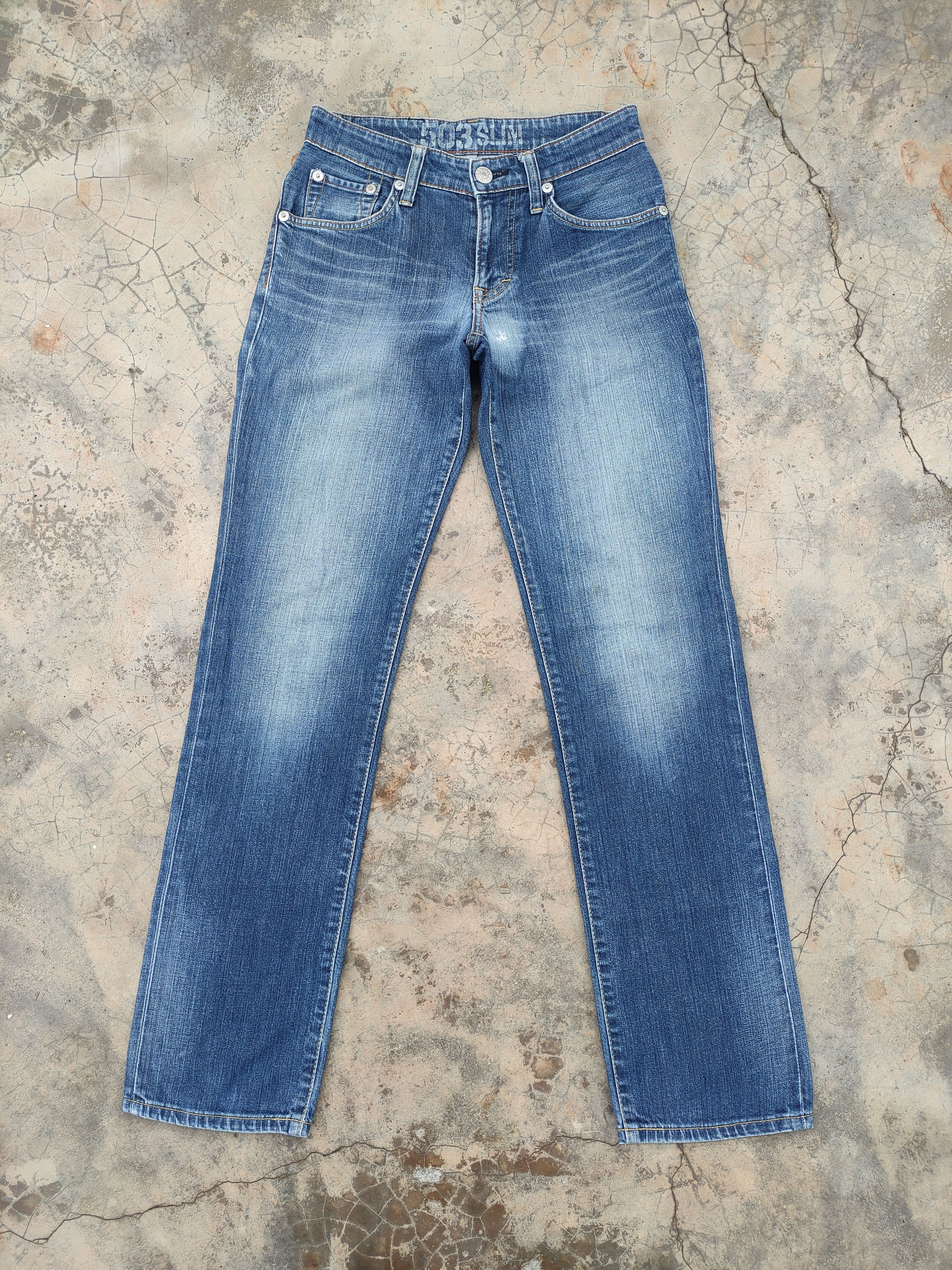 Edwin VINTAGE EDWIN BLUE TRIP FADED JEAN DENIM PANTS Size US 30 / EU 46 - 2 Thumbnail