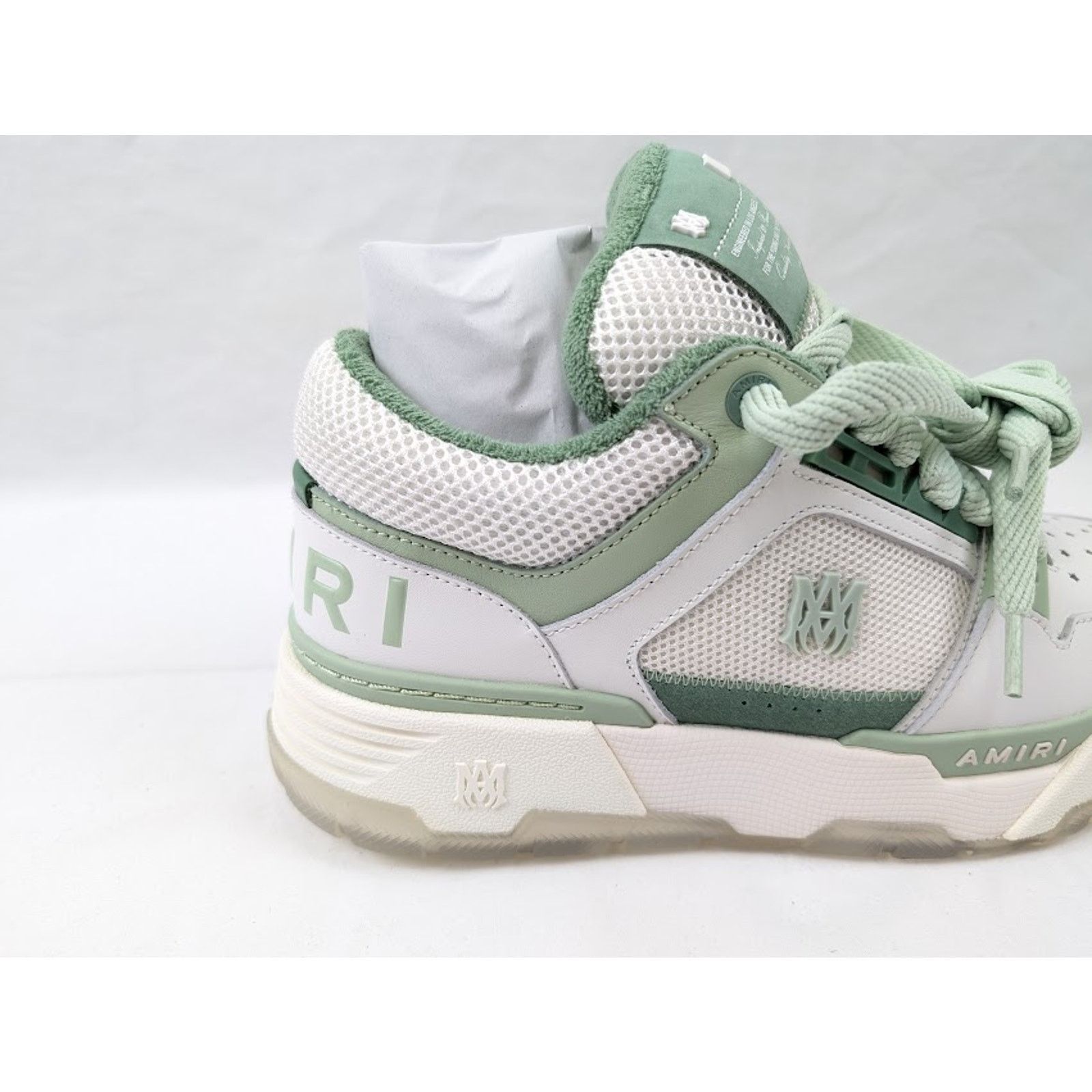 Amiri o1rshd1 MA-1 Low-Top Sneakers in White/Mint Size US 11 / EU 44 - 4 Thumbnail