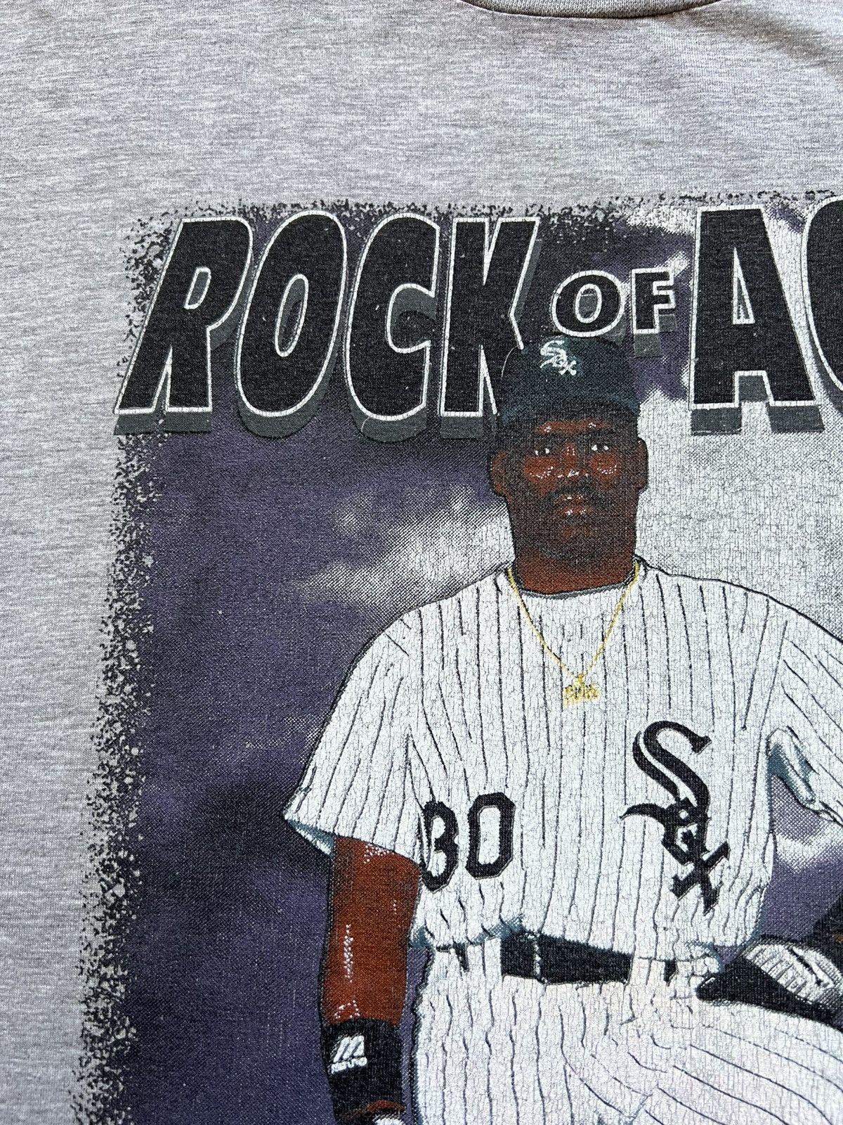 MLB Vintage 90s Chicago White Sox Tim Raines Rock of Ages Size US L / EU 52-54 / 3 - 5 Thumbnail