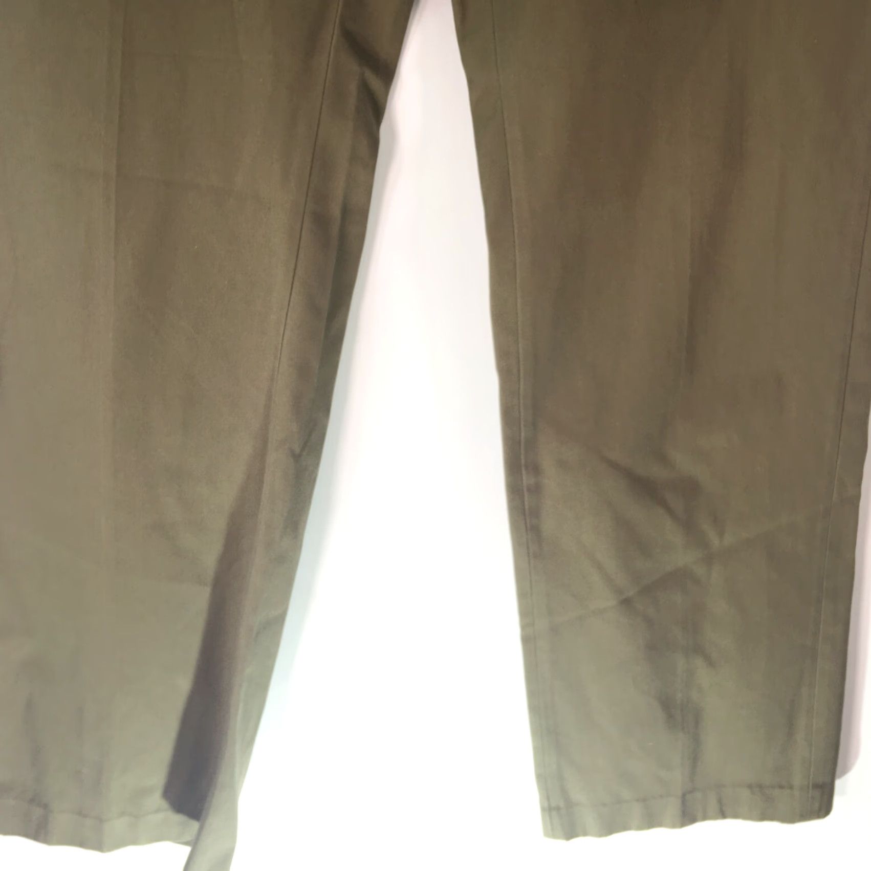 Haggar Haggar Mens Khaki Green Casual Regular Straight Dress Pants Size 33 X33 Size US 33 - 5 Thumbnail