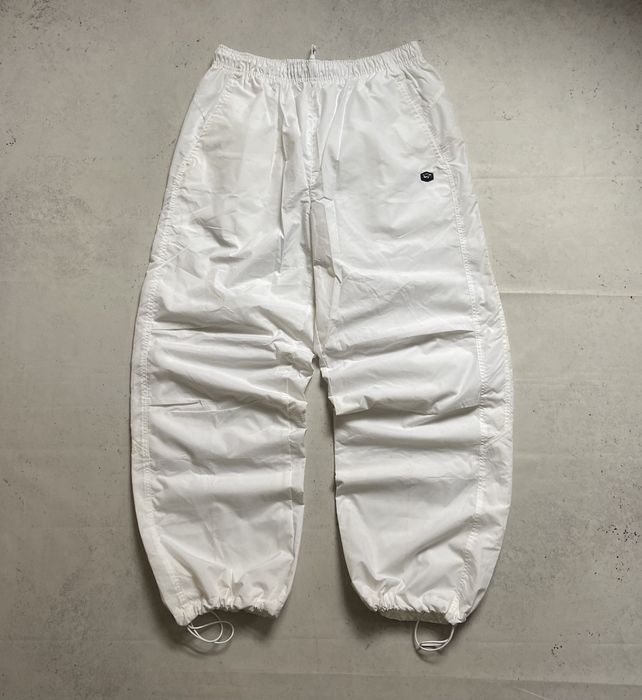 Vintage Nike Sweatpants Light Grey Cotton White Swoosh Baggy Fit Y2K -   Canada