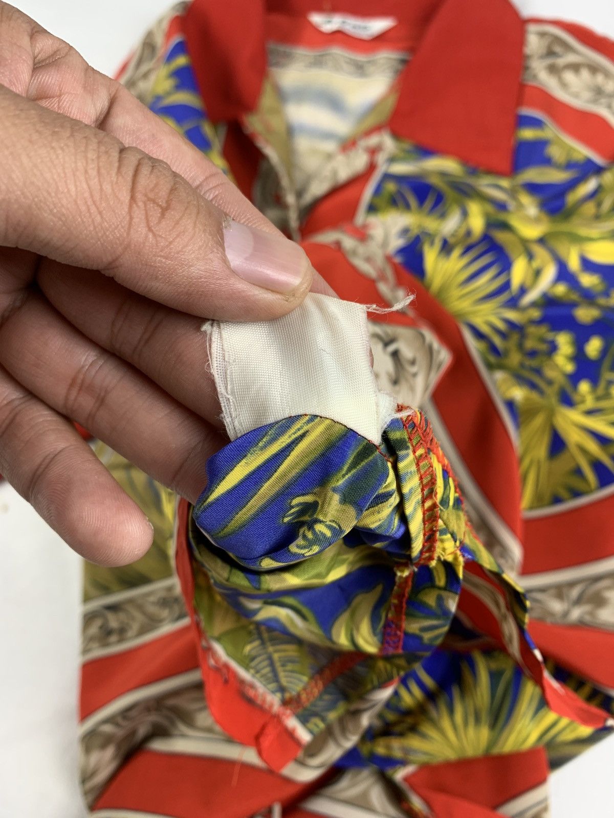 Japanese Brand 1990s Kanobi Japan Flower Elephant Art Graphic Silk Shirt Size M / US 6-8 / IT 42-44 - 12 Thumbnail