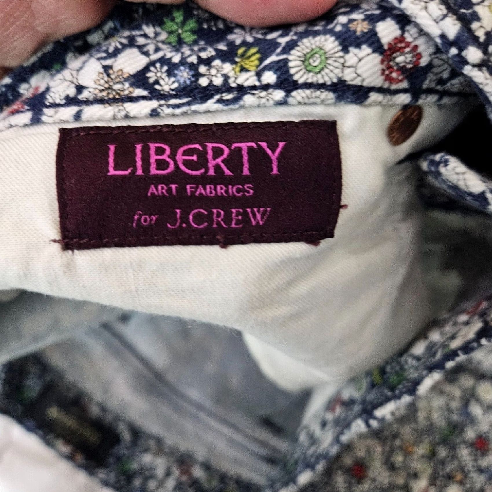 J.Crew J.Crew Toothpick Liberty Women's Meadow Floral Printed Ankle Pants Size 24 Size 42" / US 20 - 3 Thumbnail
